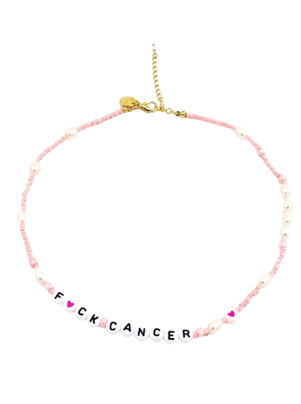Gifts for Cancer Patients - Fuck Cancer Necklace