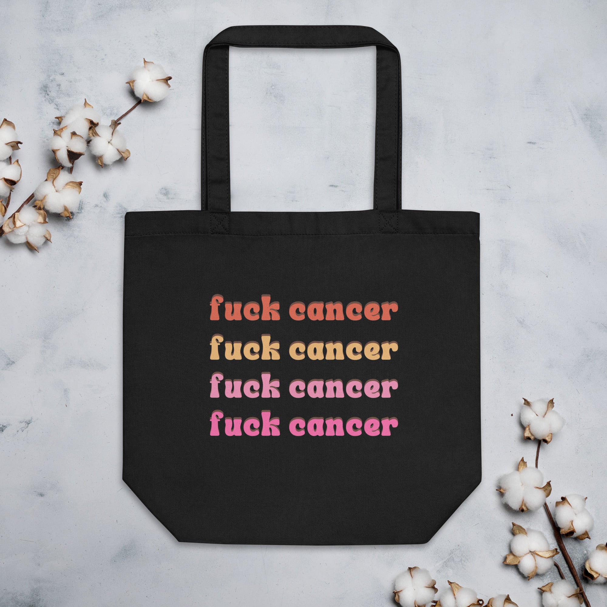 F*ck Cancer Tote Bag - Empowering & Stylish Cancer Awareness Accessory | Chemo Kits