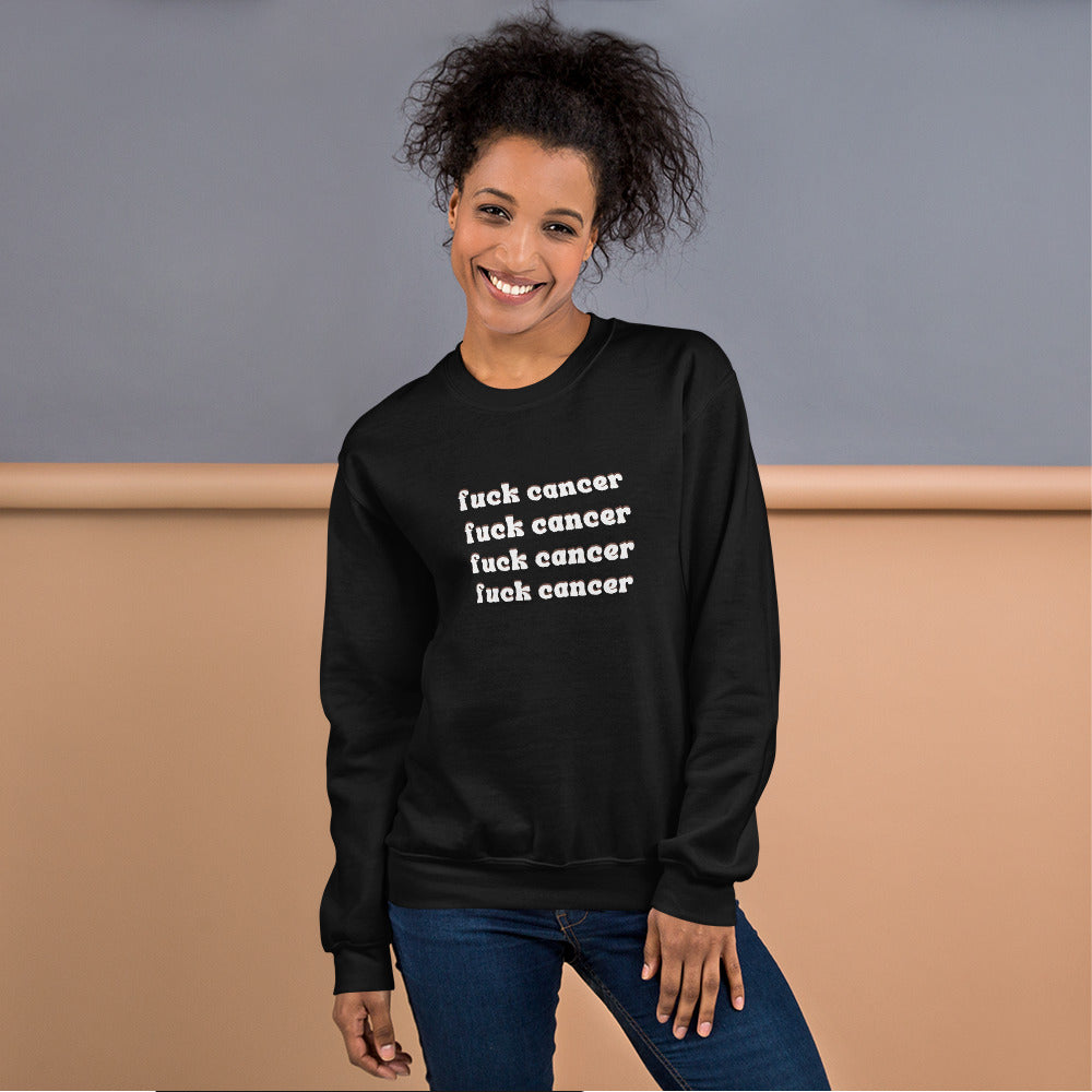 F*ck Cancer Sweatshirt - Inspirational & Cozy Cancer Awareness Apparel for Cancer Warriors | Chemo Kits