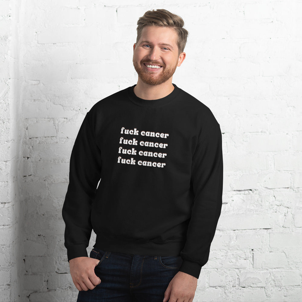 F*ck Cancer Sweatshirt - Inspirational & Cozy Cancer Awareness Apparel for Cancer Warriors | Chemo Kits