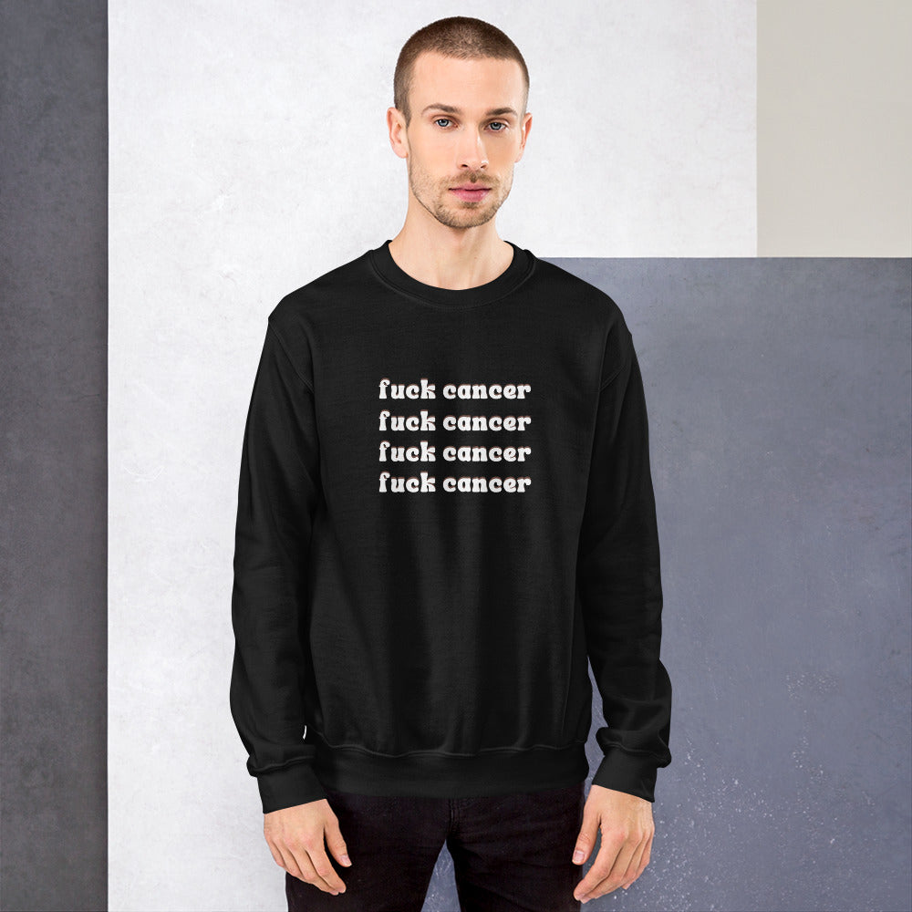 F*ck Cancer Sweatshirt - Inspirational & Cozy Cancer Awareness Apparel for Cancer Warriors | Chemo Kits