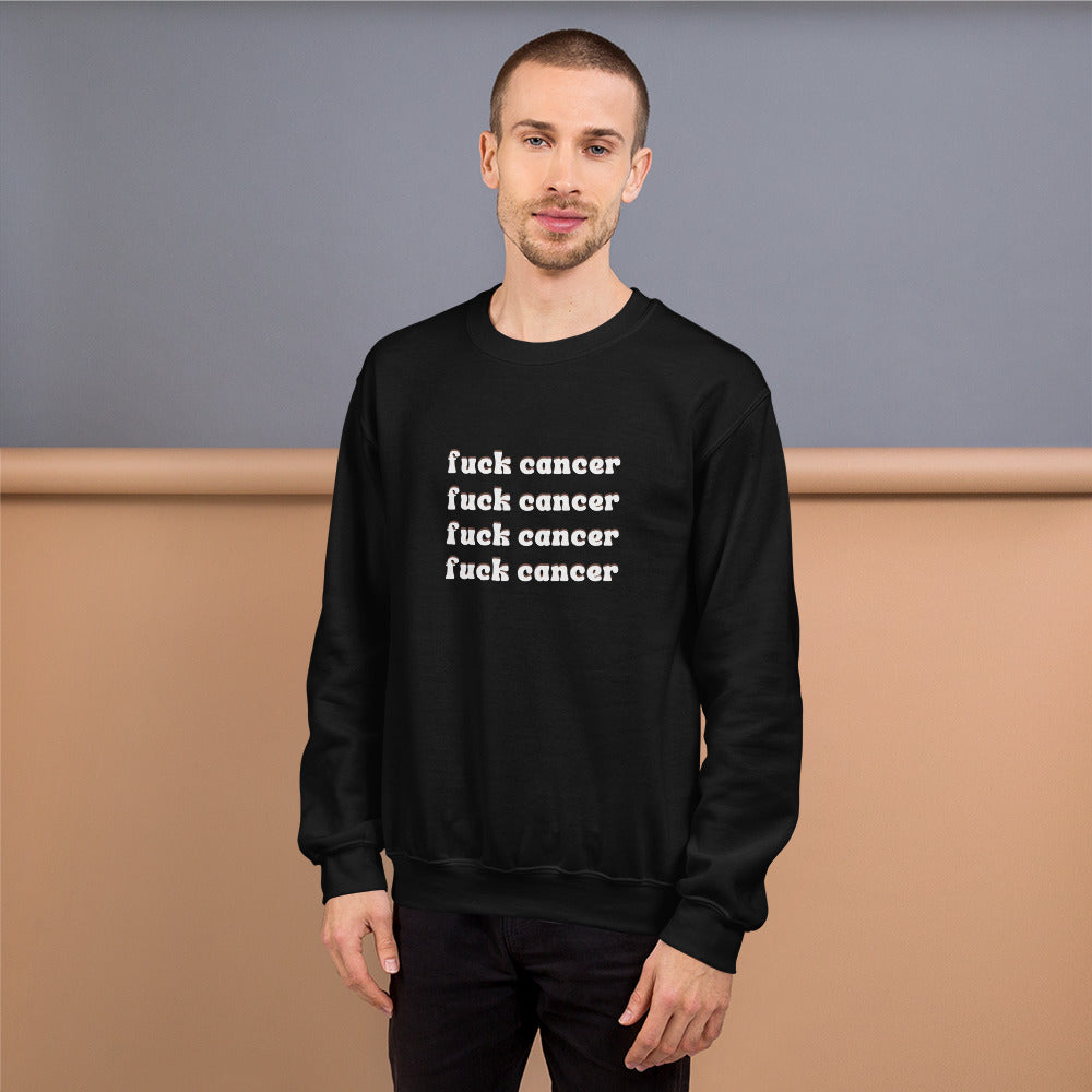 F*ck Cancer Sweatshirt - Inspirational & Cozy Cancer Awareness Apparel for Cancer Warriors | Chemo Kits