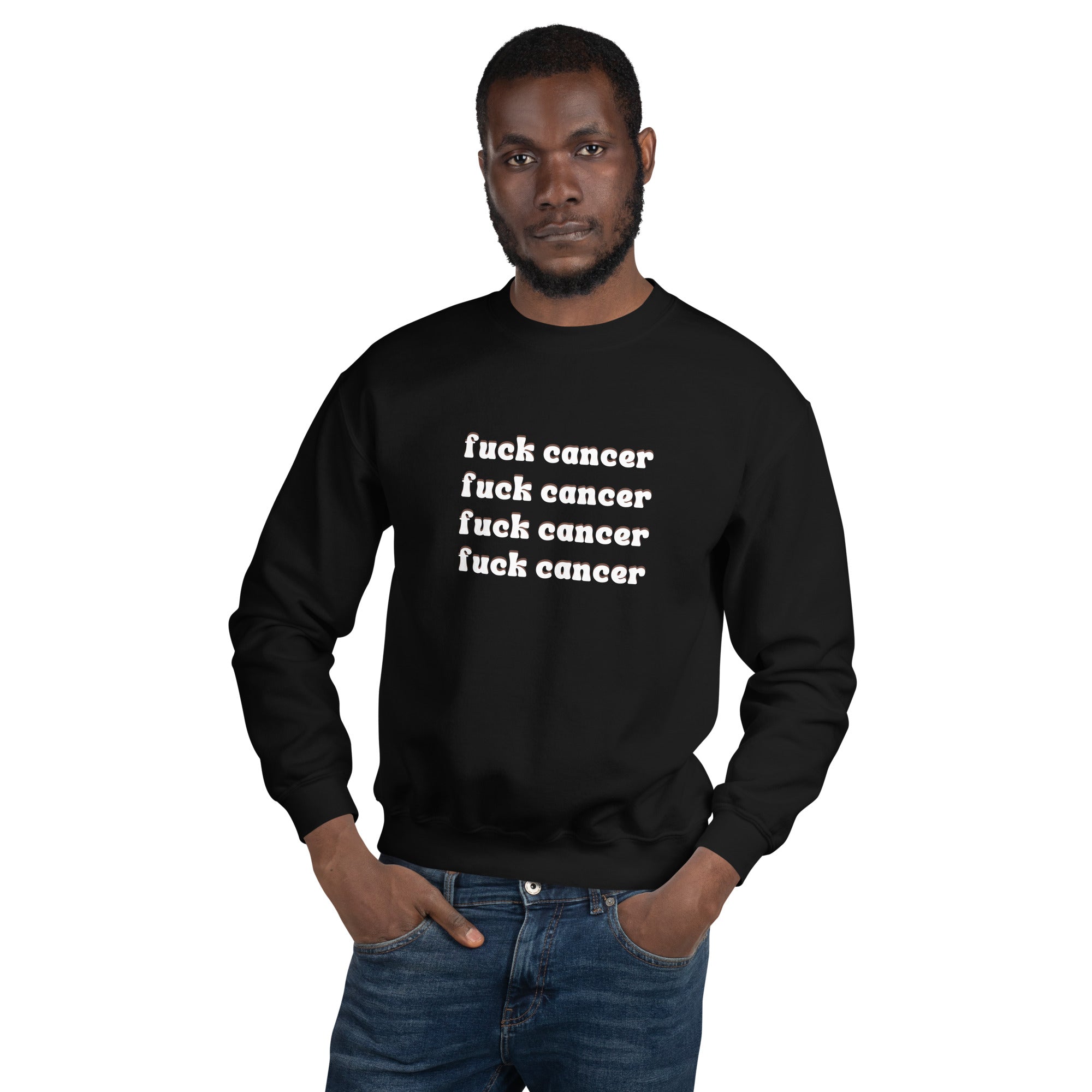 F*ck Cancer Sweatshirt - Inspirational & Cozy Cancer Awareness Apparel for Cancer Warriors | Chemo Kits