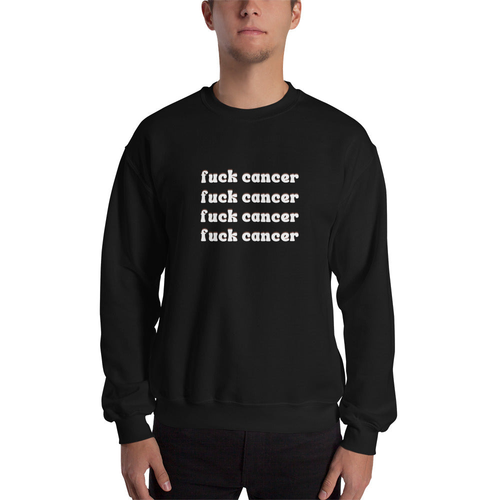F*ck Cancer Sweatshirt - Inspirational & Cozy Cancer Awareness Apparel for Cancer Warriors | Chemo Kits