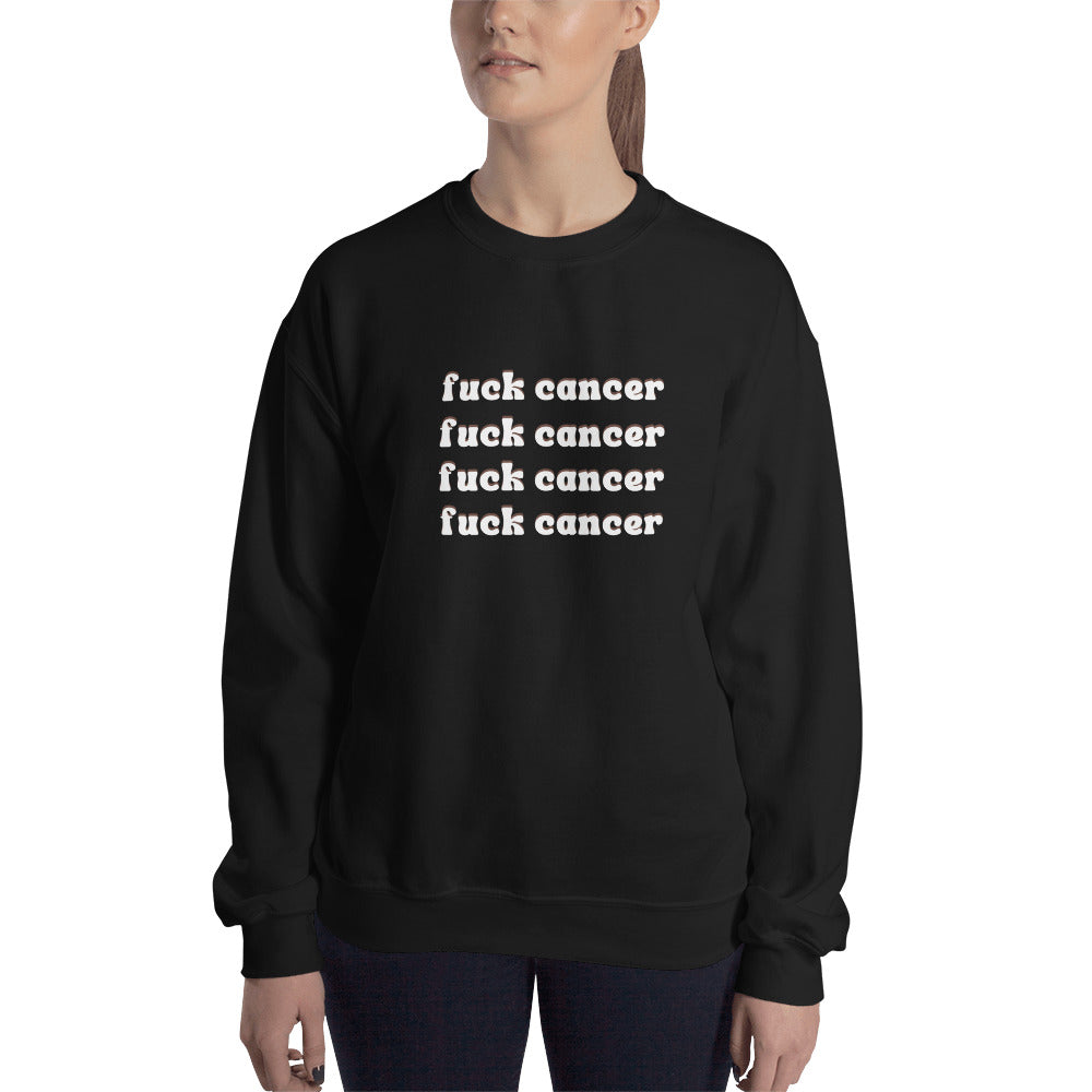 F*ck Cancer Sweatshirt - Inspirational & Cozy Cancer Awareness Apparel for Cancer Warriors | Chemo Kits