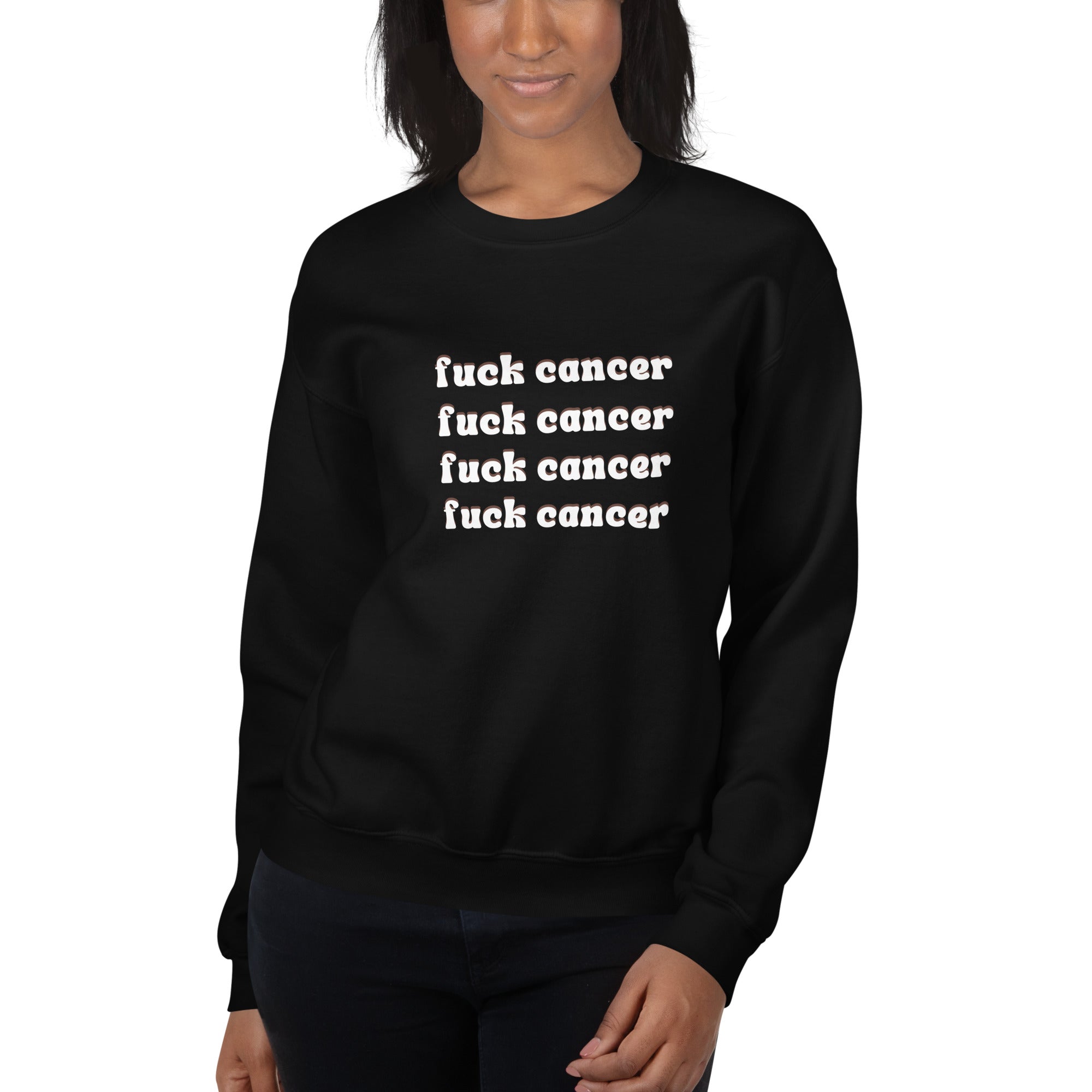 F*ck Cancer Sweatshirt - Inspirational & Cozy Cancer Awareness Apparel for Cancer Warriors | Chemo Kits