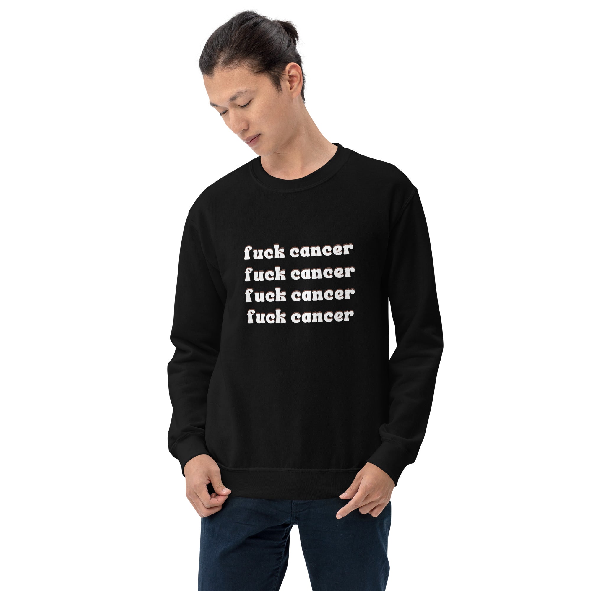 F*ck Cancer Sweatshirt - Inspirational & Cozy Cancer Awareness Apparel for Cancer Warriors | Chemo Kits