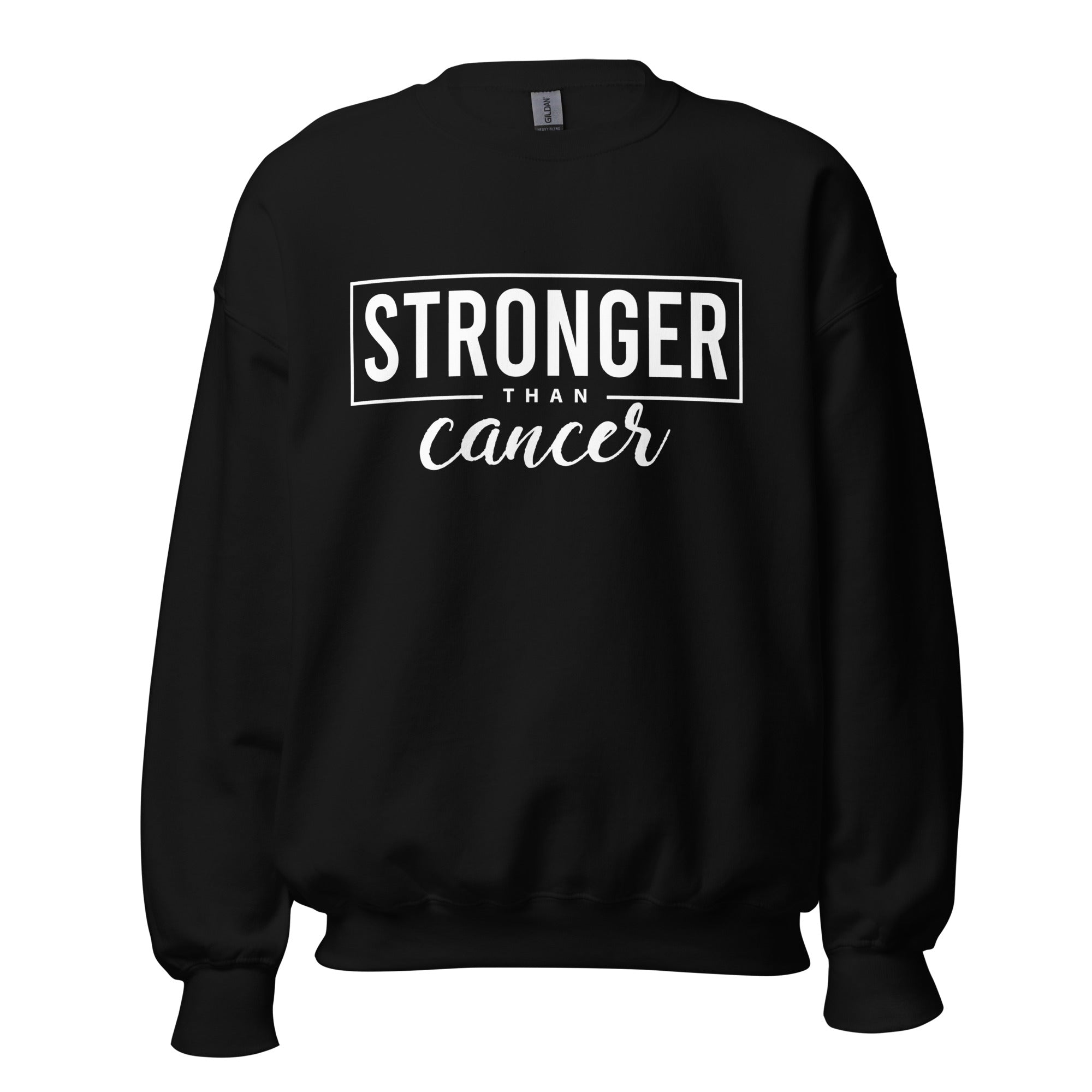 Stronger Than Cancer Unisex Sweatshirt - Inspirational & Cozy Cancer Awareness Apparel for Cancer Warriors | Chemo Kits