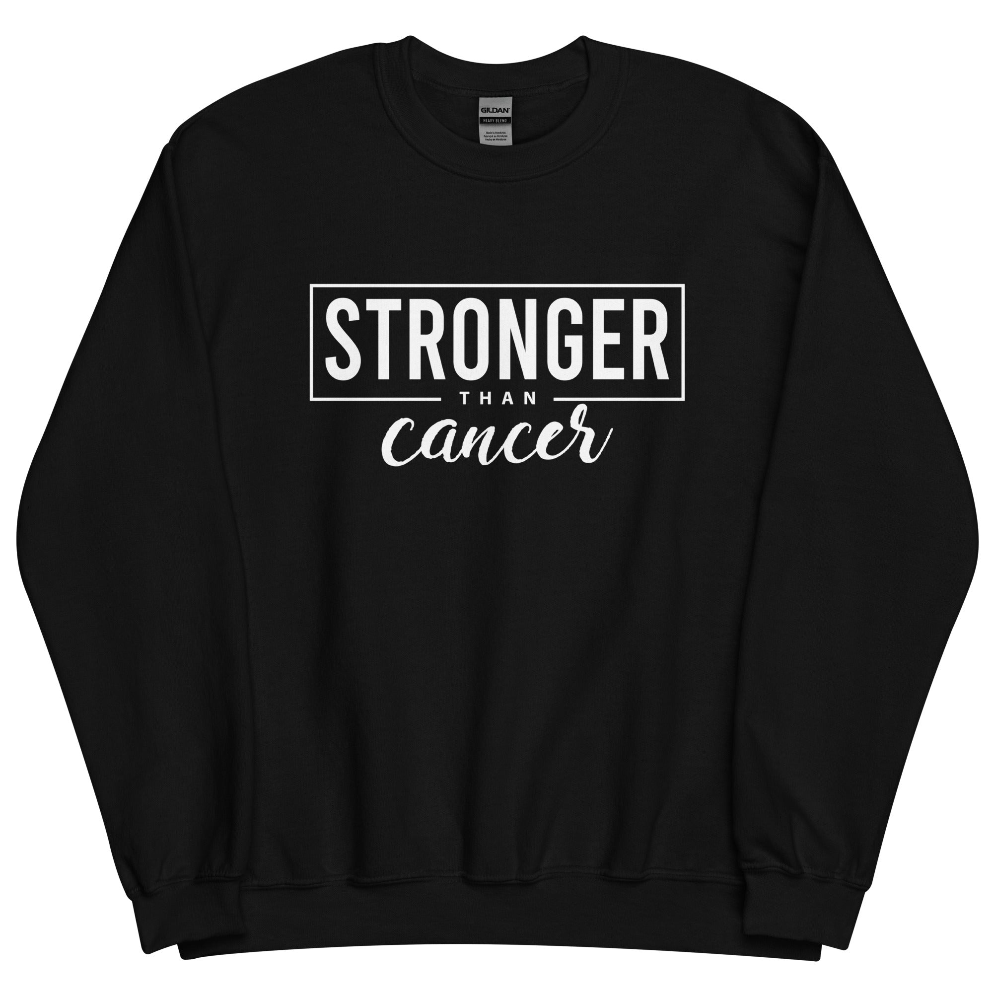 Stronger Than Cancer Unisex Sweatshirt - Inspirational & Cozy Cancer Awareness Apparel for Cancer Warriors | Chemo Kits