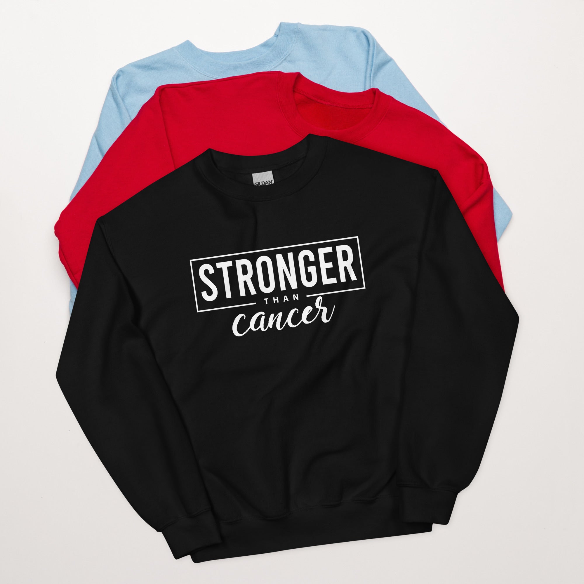 Stronger Than Cancer Unisex Sweatshirt - Inspirational & Cozy Cancer Awareness Apparel for Cancer Warriors | Chemo Kits