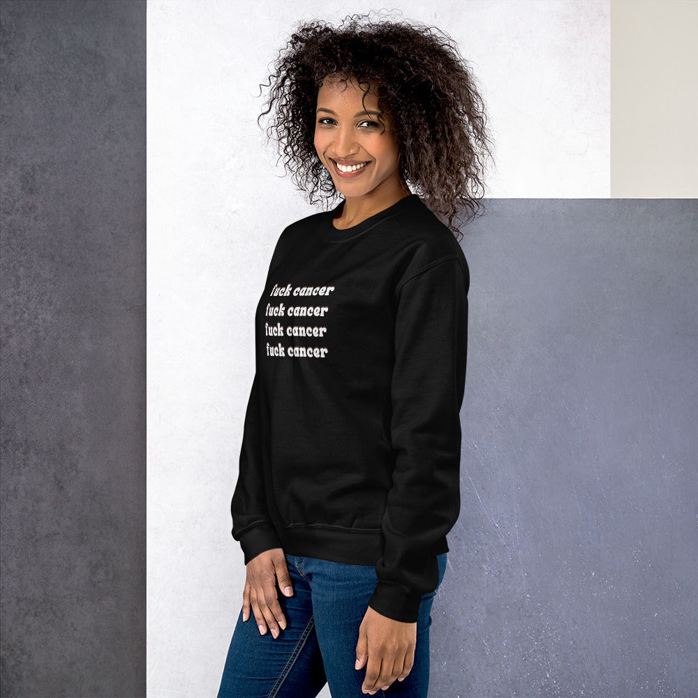 F*ck Cancer Sweatshirt - Inspirational & Cozy Cancer Awareness Apparel for Cancer Warriors | Chemo Kits