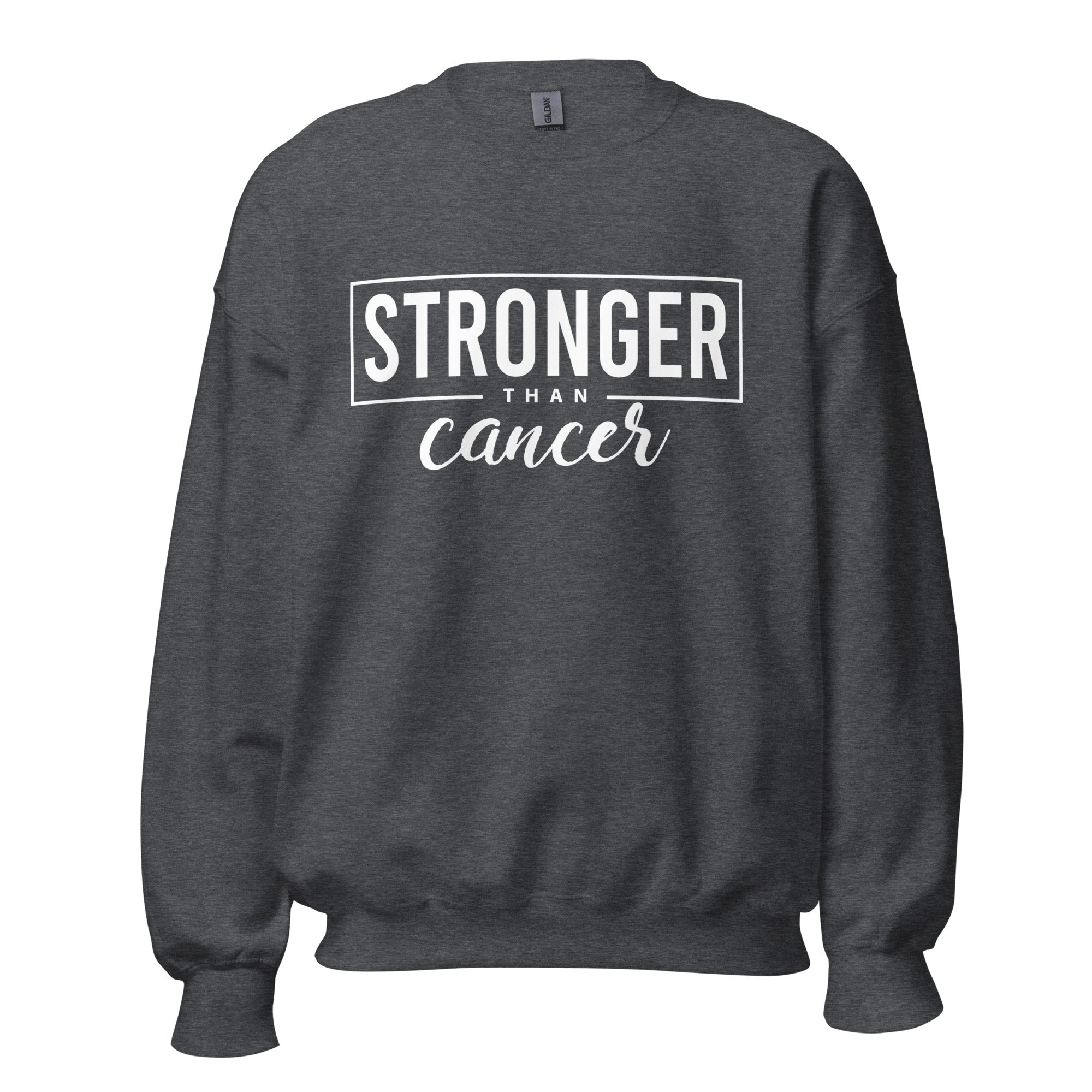 Stronger Than Cancer Unisex Sweatshirt - Inspirational & Cozy Cancer Awareness Apparel for Cancer Warriors | Chemo Kits