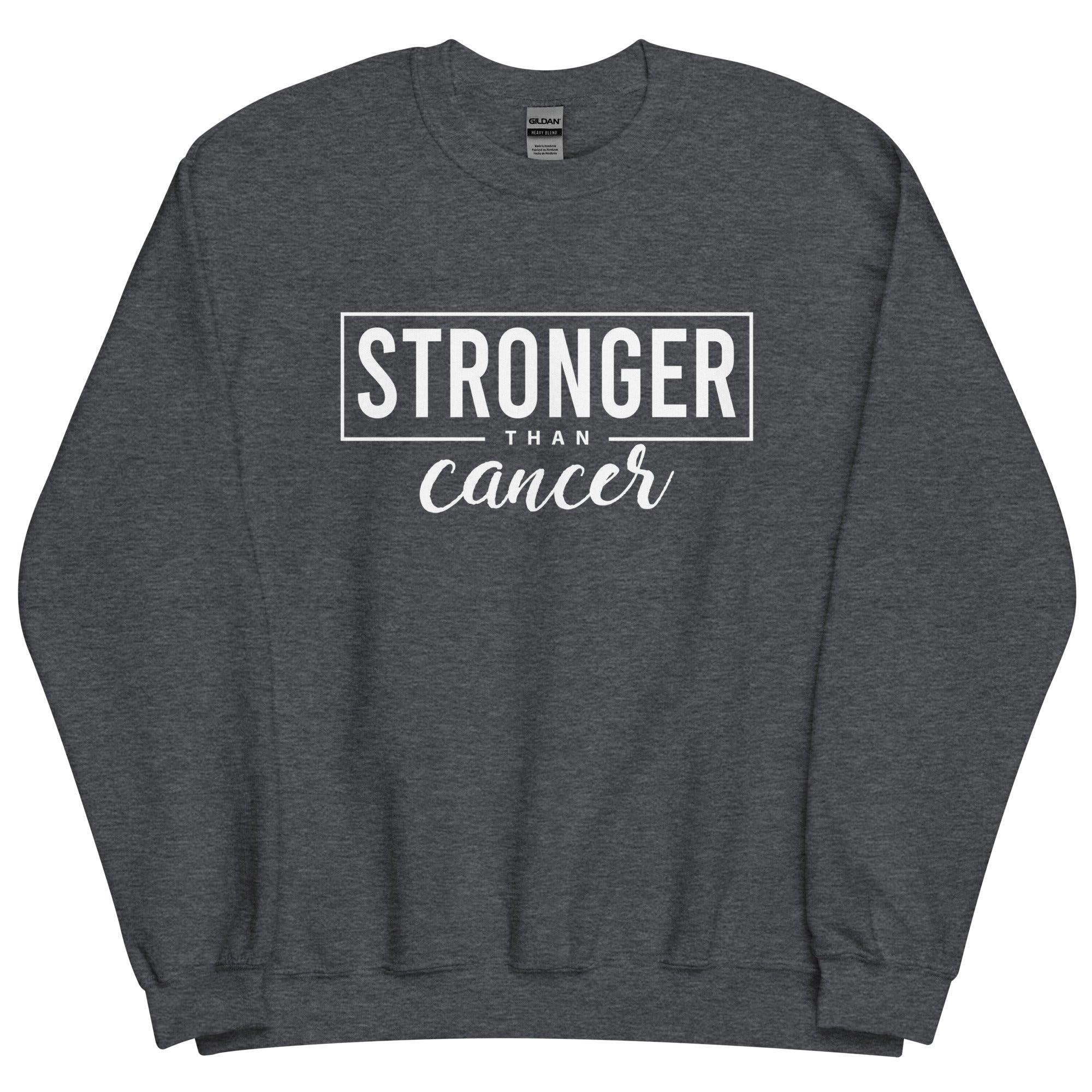 Stronger Than Cancer Unisex Sweatshirt - Inspirational & Cozy Cancer Awareness Apparel for Cancer Warriors | Chemo Kits