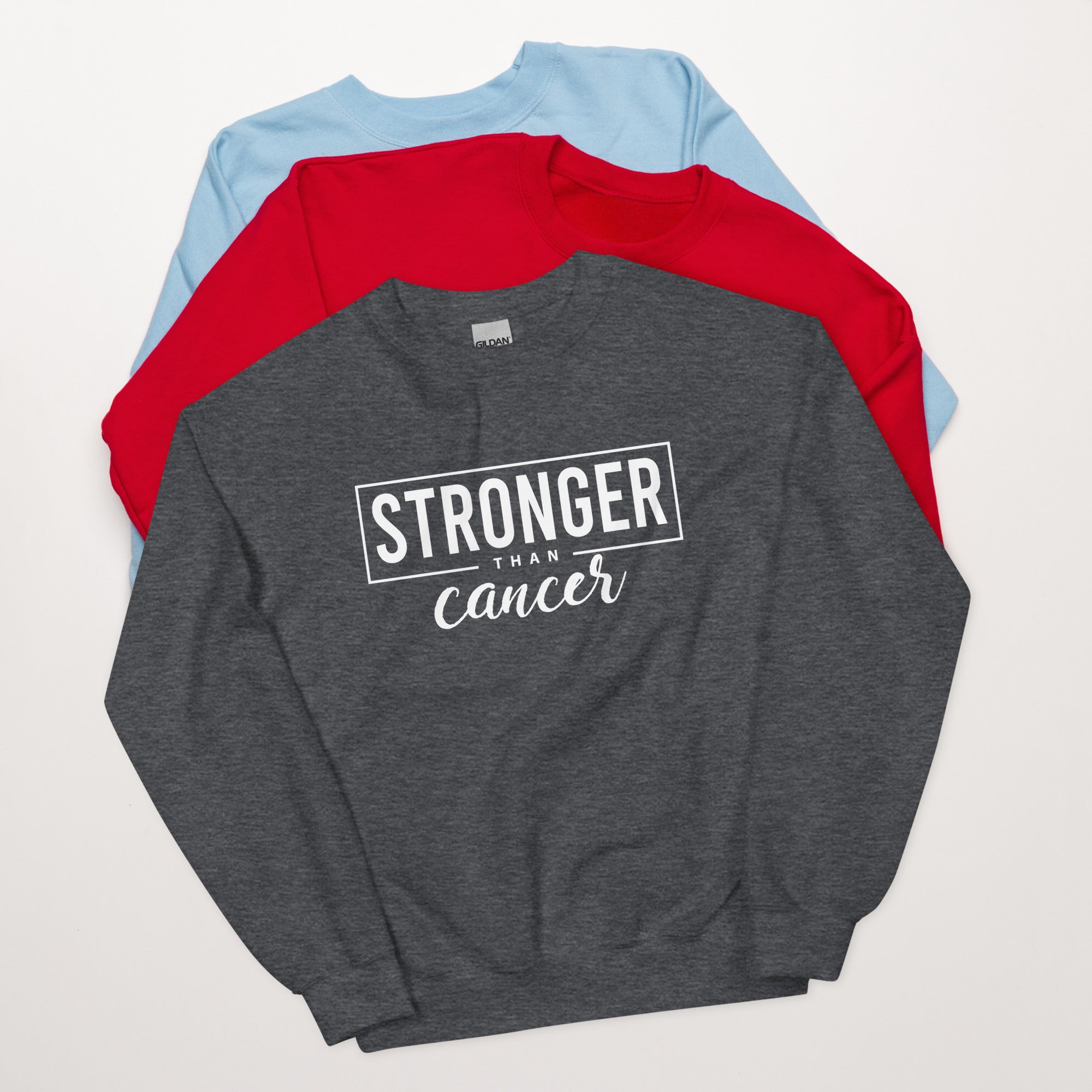 Stronger Than Cancer Unisex Sweatshirt - Inspirational & Cozy Cancer Awareness Apparel for Cancer Warriors | Chemo Kits