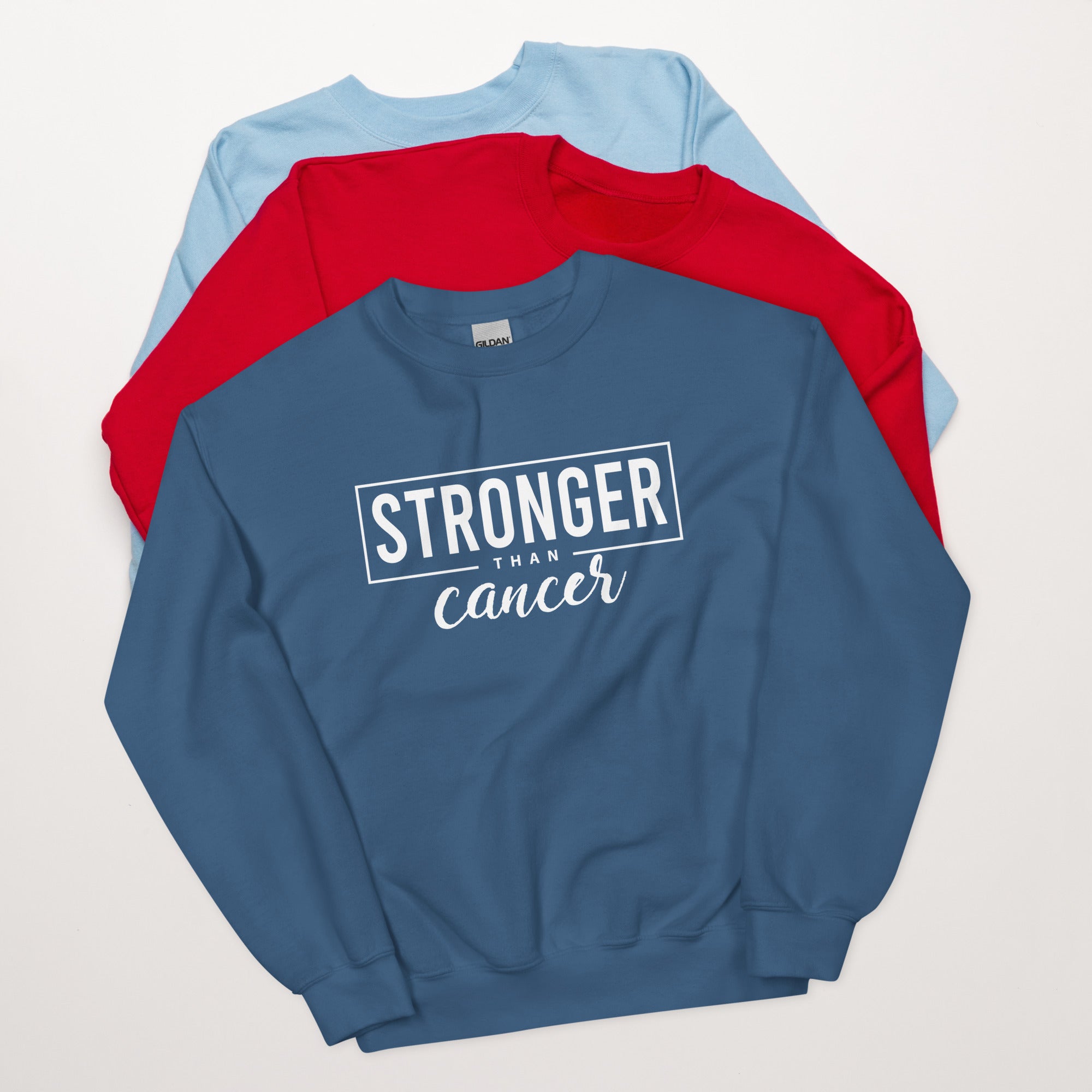Stronger Than Cancer Unisex Sweatshirt - Inspirational & Cozy Cancer Awareness Apparel for Cancer Warriors | Chemo Kits