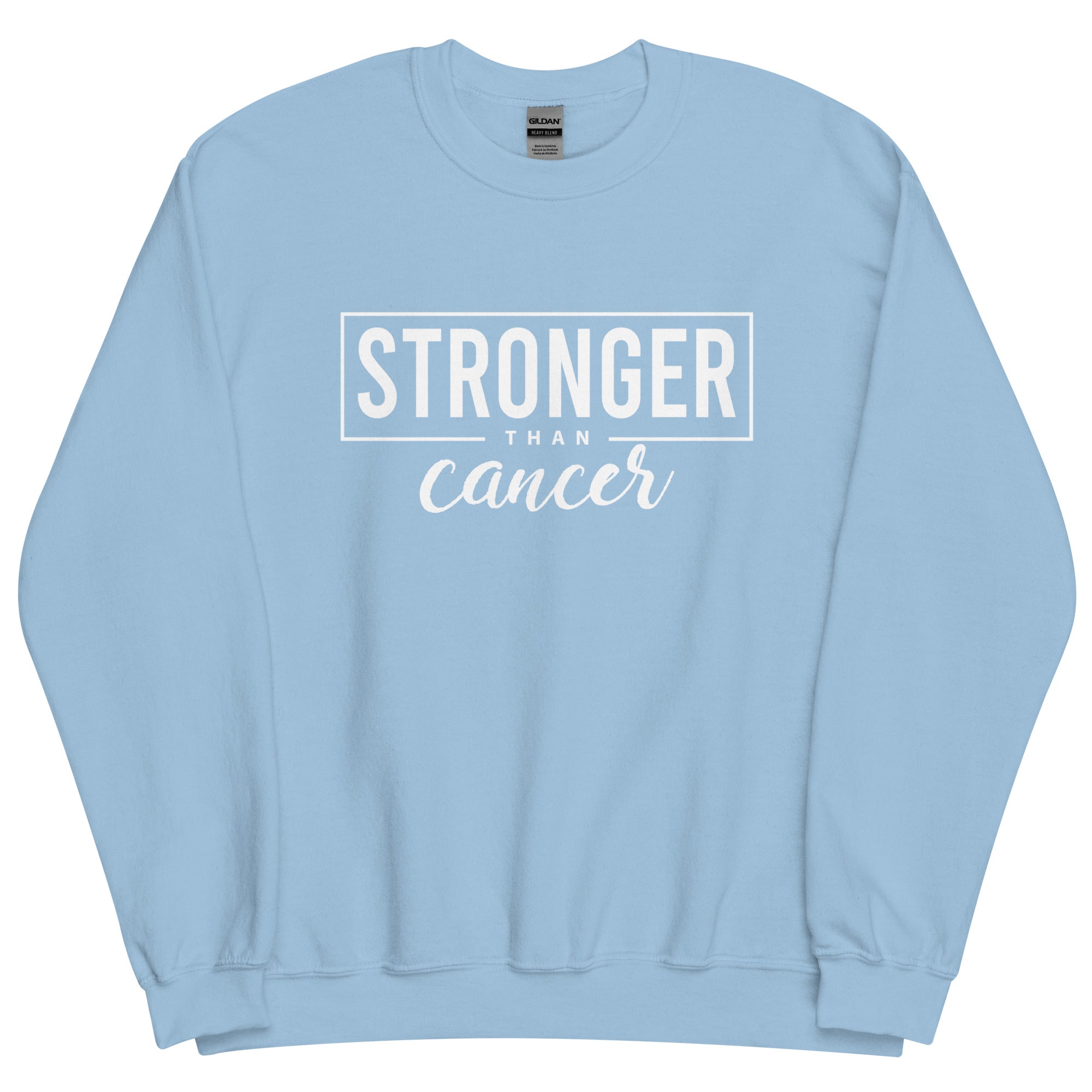Stronger Than Cancer Unisex Sweatshirt - Inspirational & Cozy Cancer Awareness Apparel for Cancer Warriors | Chemo Kits