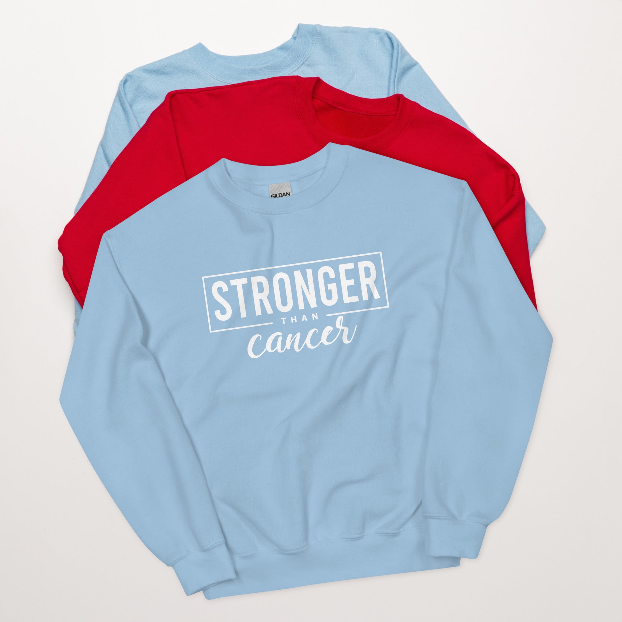 Stronger Than Cancer Unisex Sweatshirt - Inspirational & Cozy Cancer Awareness Apparel for Cancer Warriors | Chemo Kits