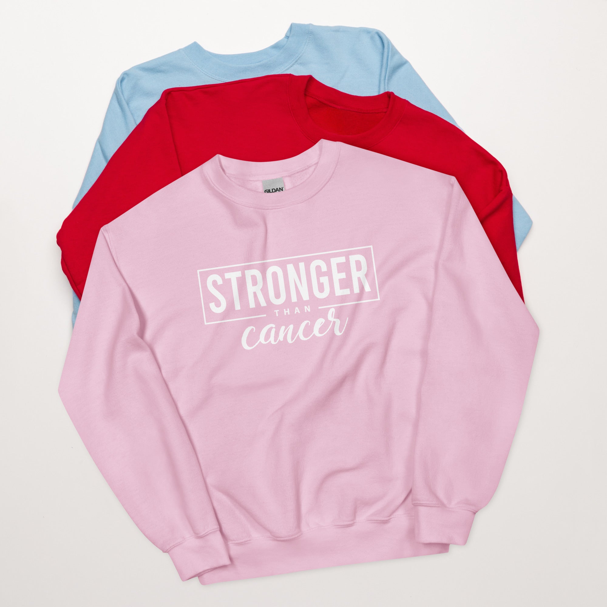 Stronger Than Cancer Unisex Sweatshirt - Inspirational & Cozy Cancer Awareness Apparel for Cancer Warriors | Chemo Kits