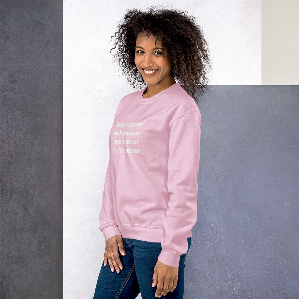 F*ck Cancer Sweatshirt - Inspirational & Cozy Cancer Awareness Apparel for Cancer Warriors | Chemo Kits