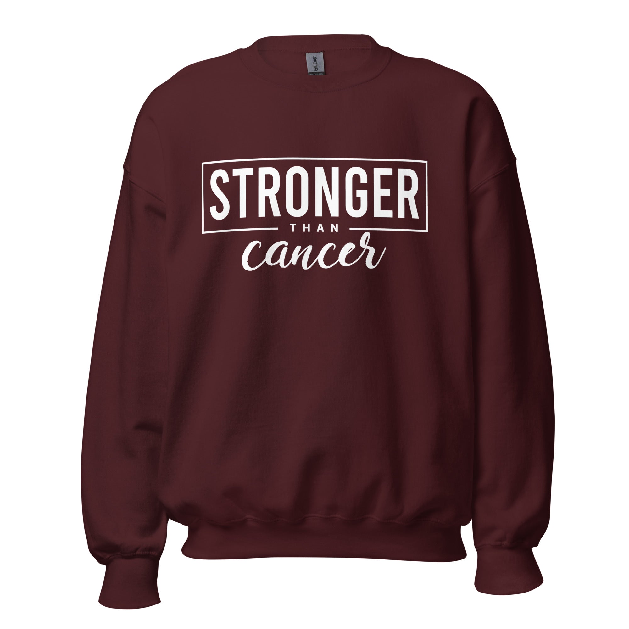 Stronger Than Cancer Unisex Sweatshirt - Inspirational & Cozy Cancer Awareness Apparel for Cancer Warriors | Chemo Kits