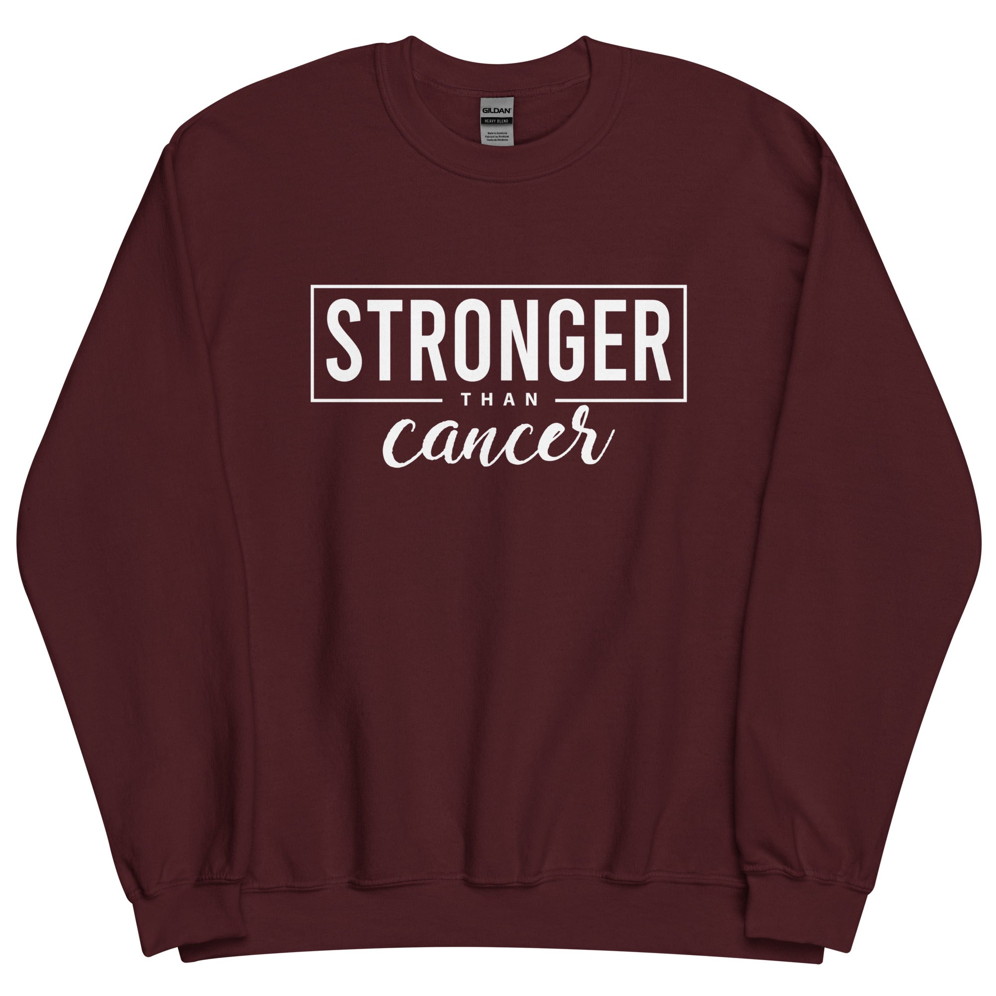 Stronger Than Cancer Unisex Sweatshirt - Inspirational & Cozy Cancer Awareness Apparel for Cancer Warriors | Chemo Kits