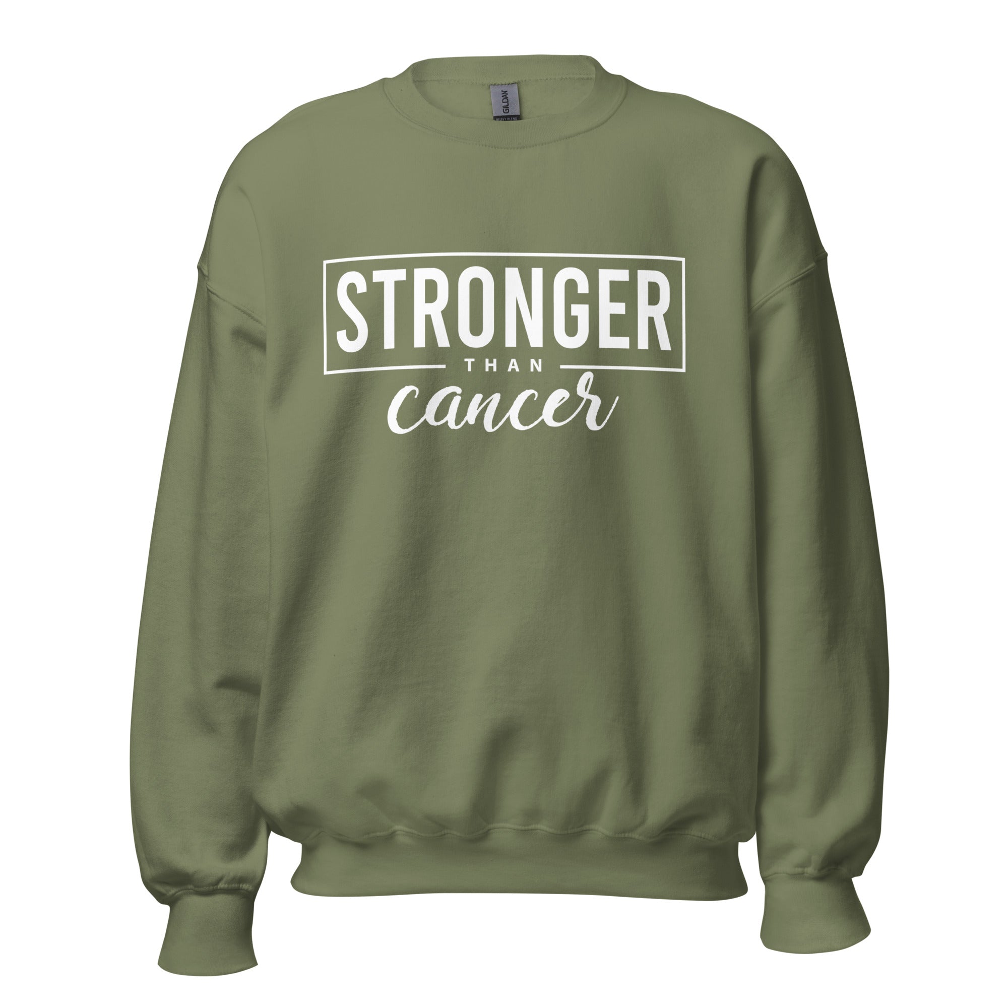 Stronger Than Cancer Unisex Sweatshirt - Inspirational & Cozy Cancer Awareness Apparel for Cancer Warriors | Chemo Kits