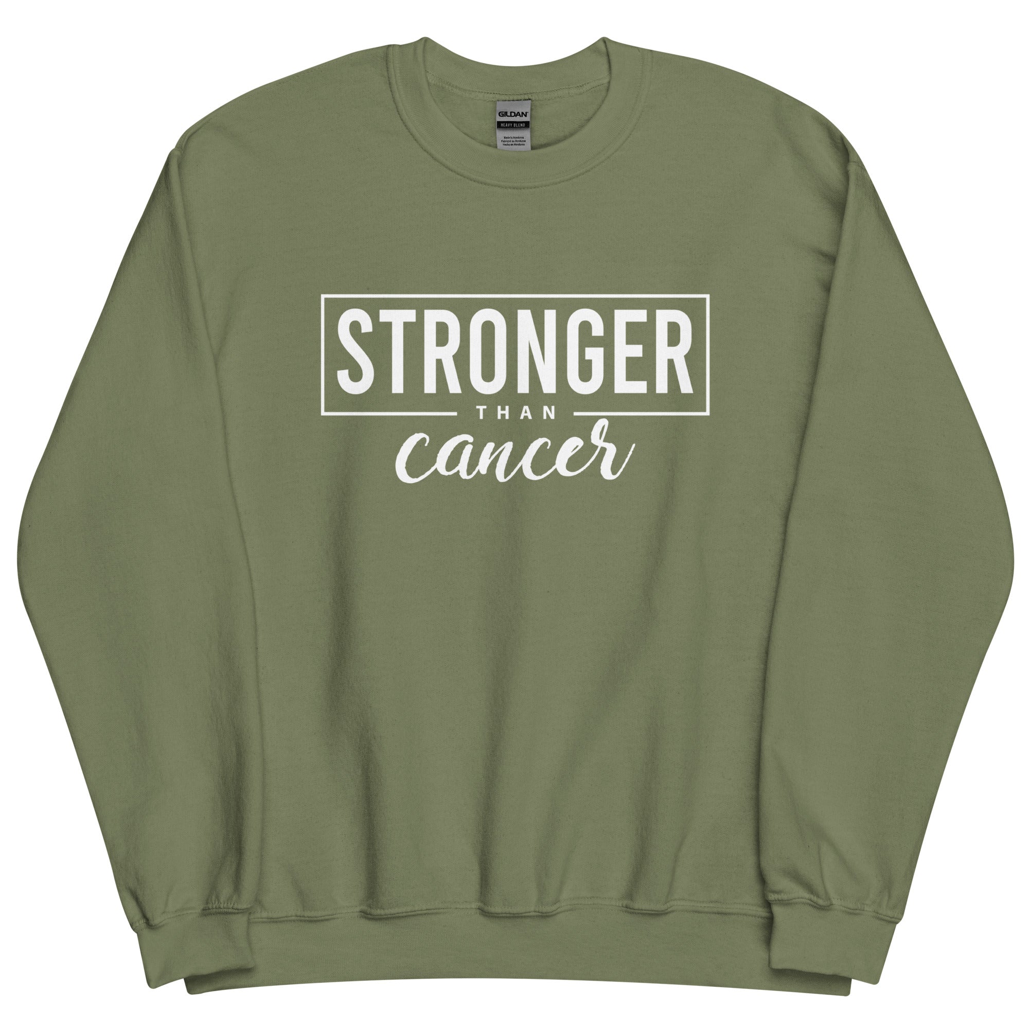 Stronger Than Cancer Unisex Sweatshirt - Inspirational & Cozy Cancer Awareness Apparel for Cancer Warriors | Chemo Kits