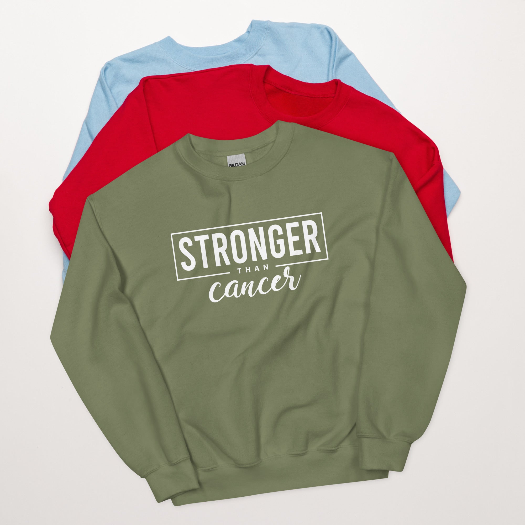 Stronger Than Cancer Unisex Sweatshirt - Inspirational & Cozy Cancer Awareness Apparel for Cancer Warriors | Chemo Kits