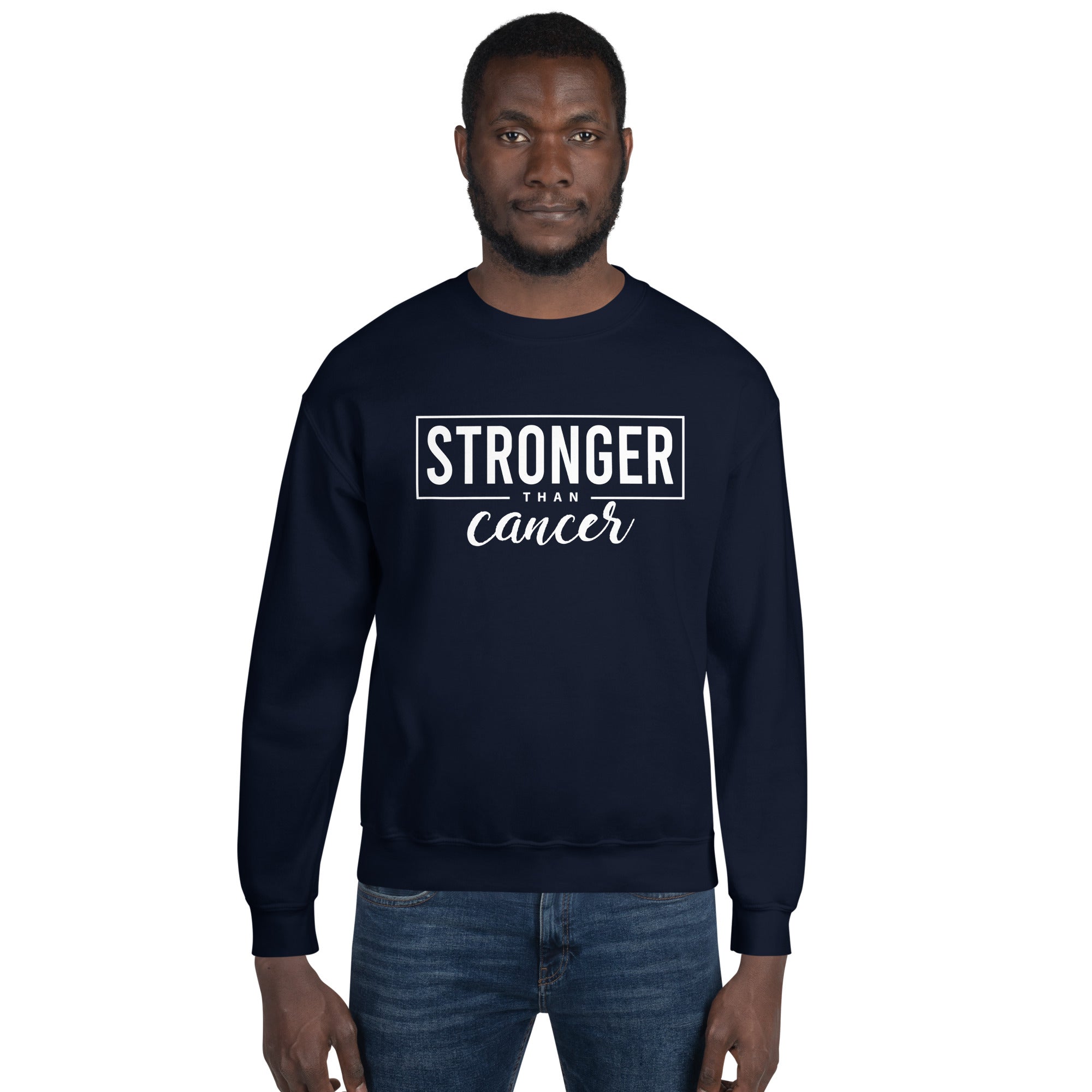 Stronger Than Cancer Unisex Sweatshirt - Inspirational & Cozy Cancer Awareness Apparel for Cancer Warriors | Chemo Kits