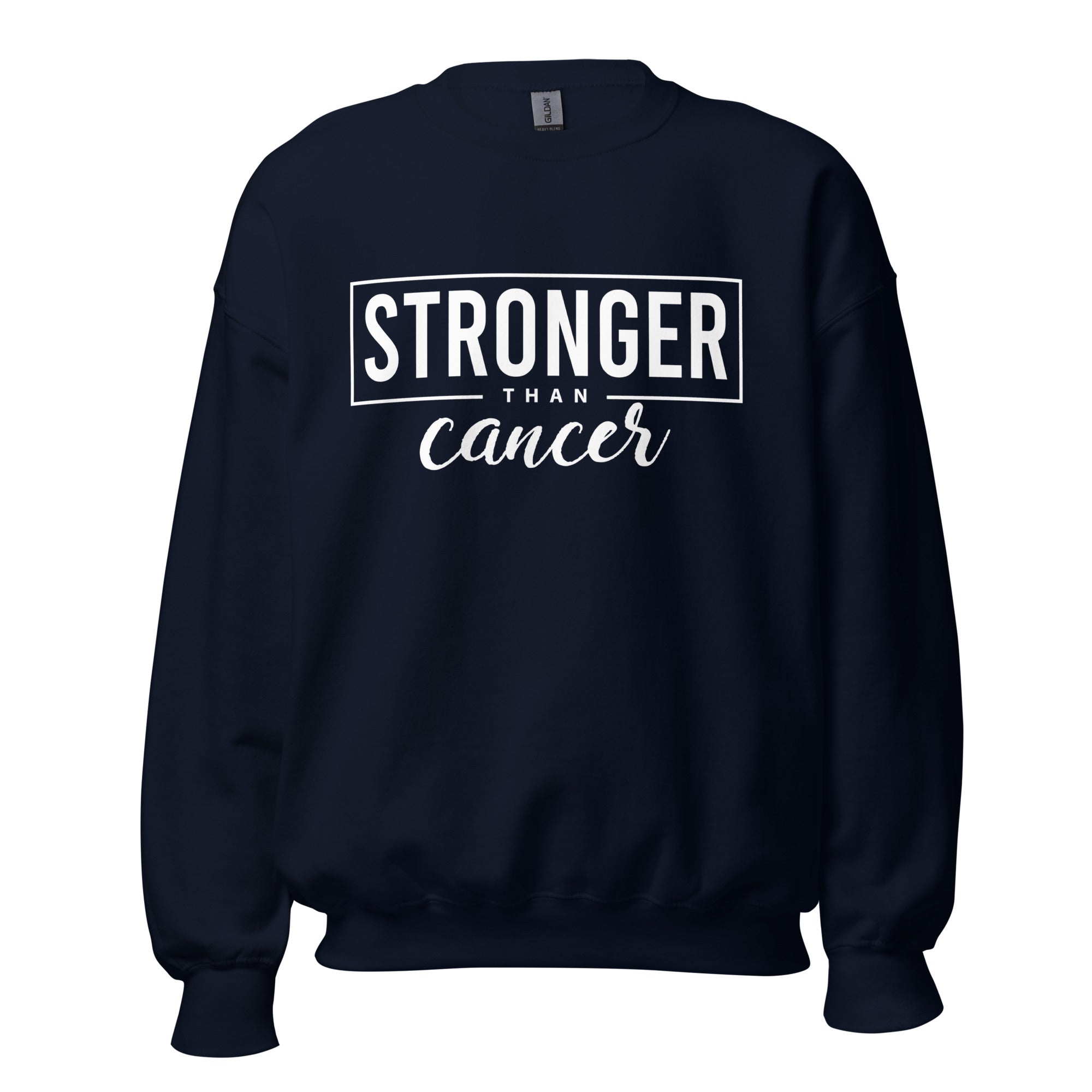 Stronger Than Cancer Unisex Sweatshirt - Inspirational & Cozy Cancer Awareness Apparel for Cancer Warriors | Chemo Kits