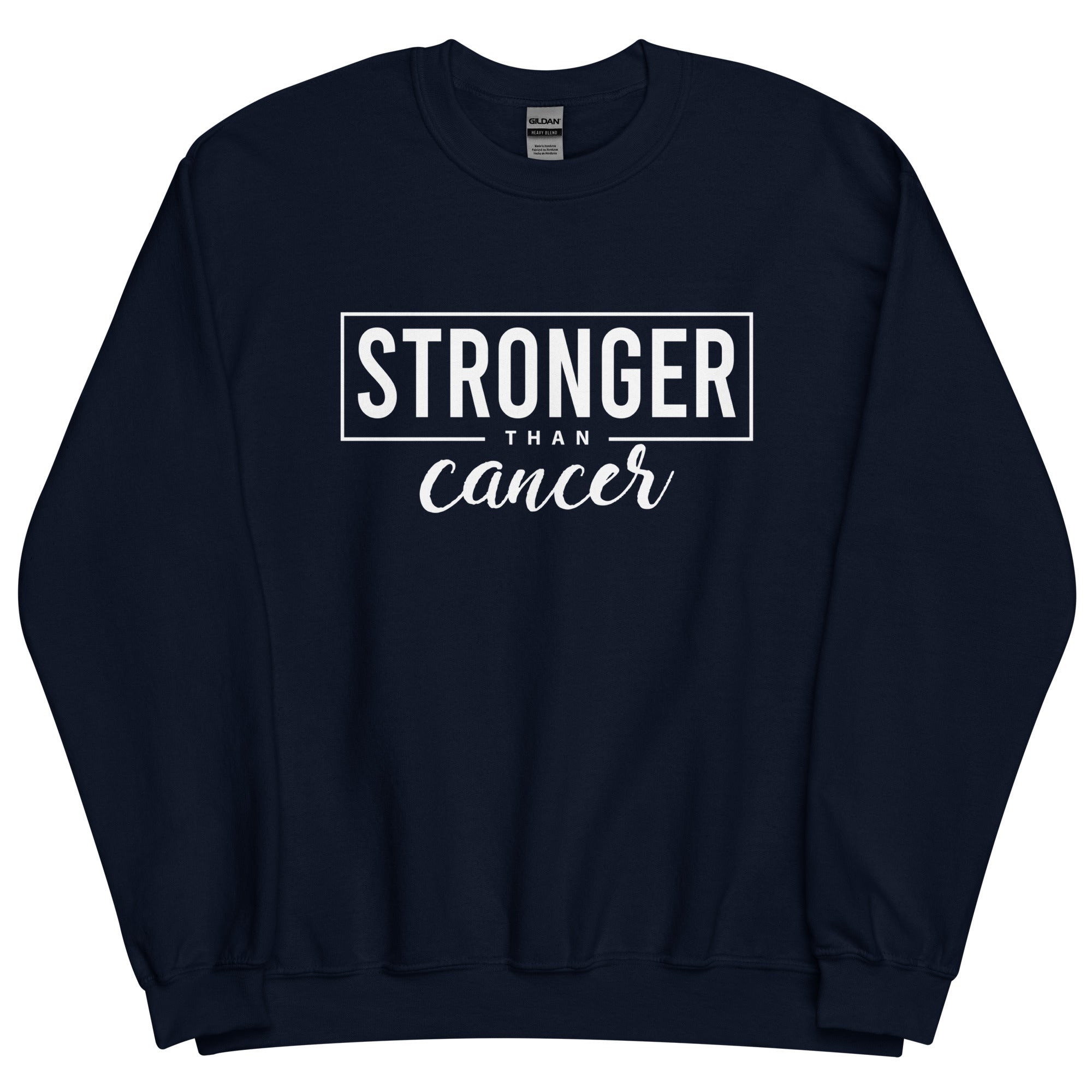 Stronger Than Cancer Unisex Sweatshirt - Inspirational & Cozy Cancer Awareness Apparel for Cancer Warriors | Chemo Kits