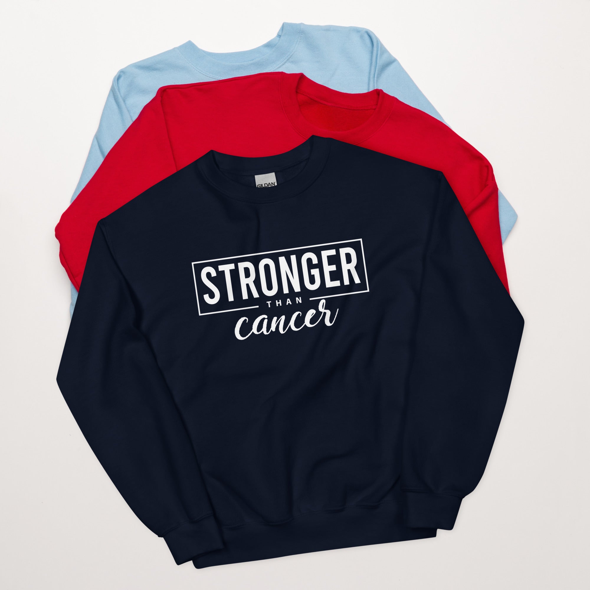 Stronger Than Cancer Unisex Sweatshirt - Inspirational & Cozy Cancer Awareness Apparel for Cancer Warriors | Chemo Kits