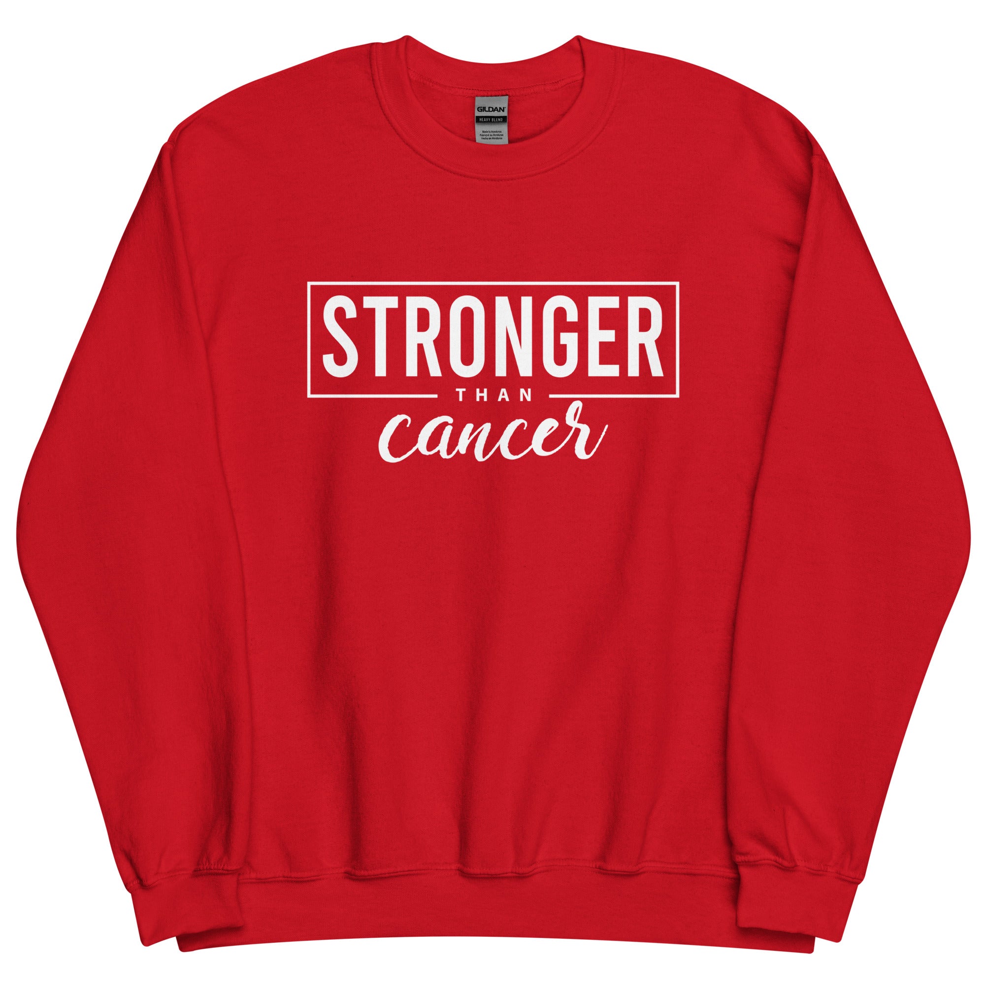 Stronger Than Cancer Unisex Sweatshirt - Inspirational & Cozy Cancer Awareness Apparel for Cancer Warriors | Chemo Kits