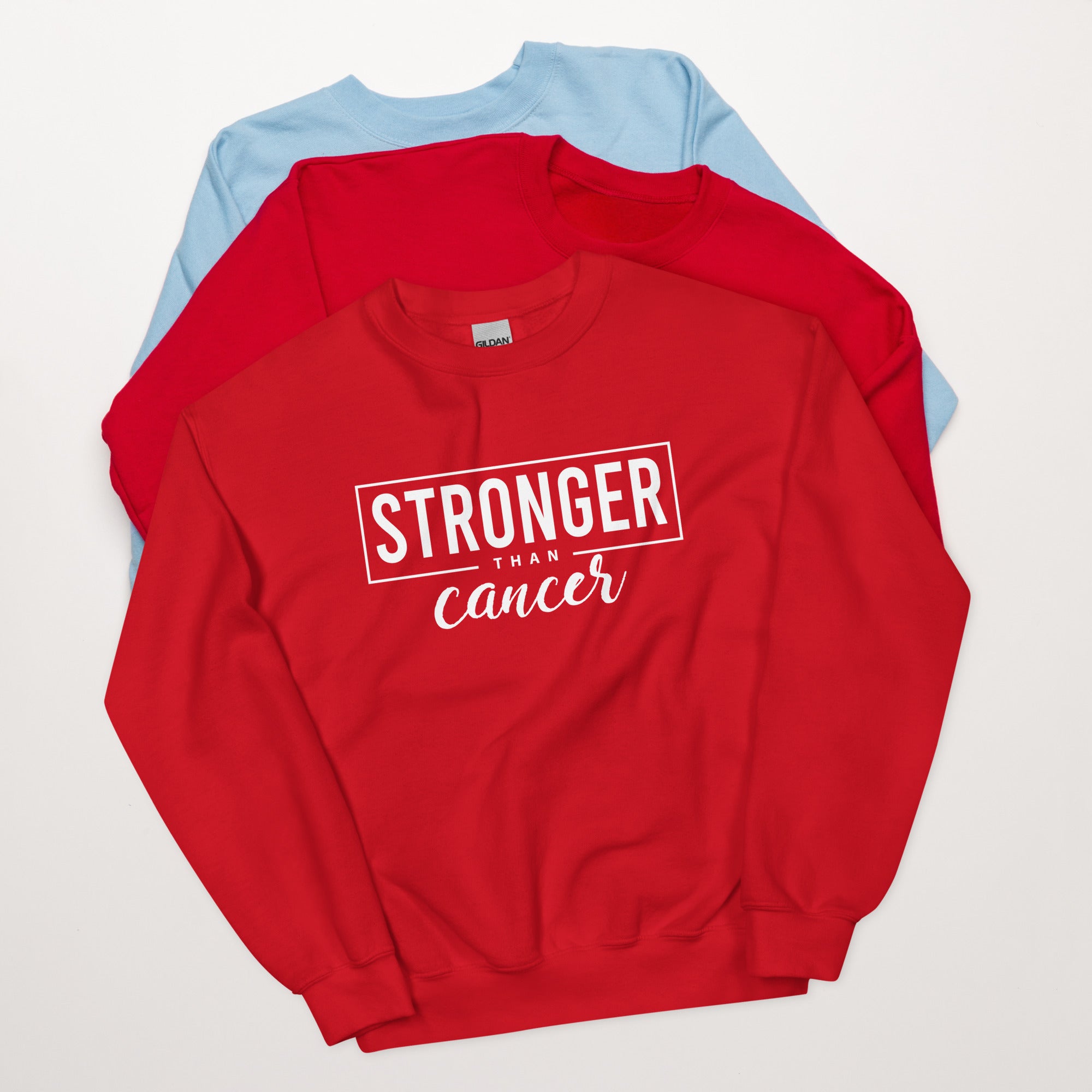Stronger Than Cancer Unisex Sweatshirt - Inspirational & Cozy Cancer Awareness Apparel for Cancer Warriors | Chemo Kits