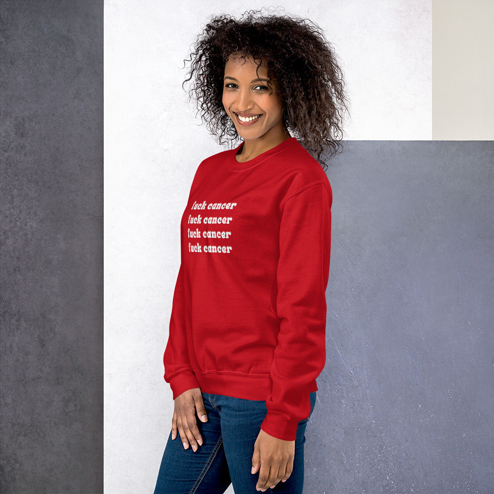 F*ck Cancer Sweatshirt - Inspirational & Cozy Cancer Awareness Apparel for Cancer Warriors | Chemo Kits