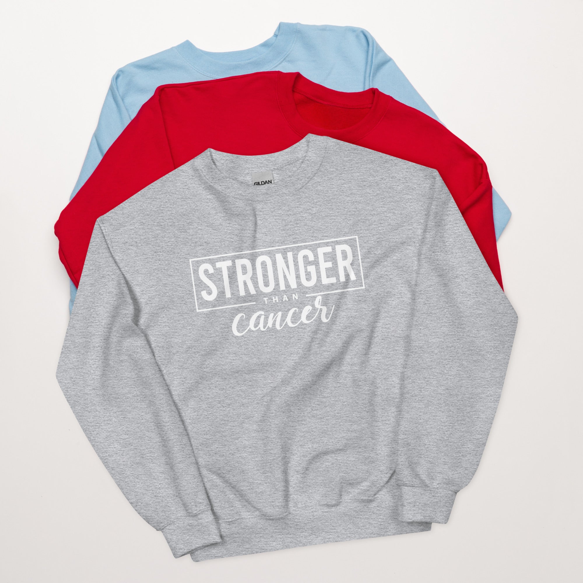 Stronger Than Cancer Unisex Sweatshirt - Inspirational & Cozy Cancer Awareness Apparel for Cancer Warriors | Chemo Kits