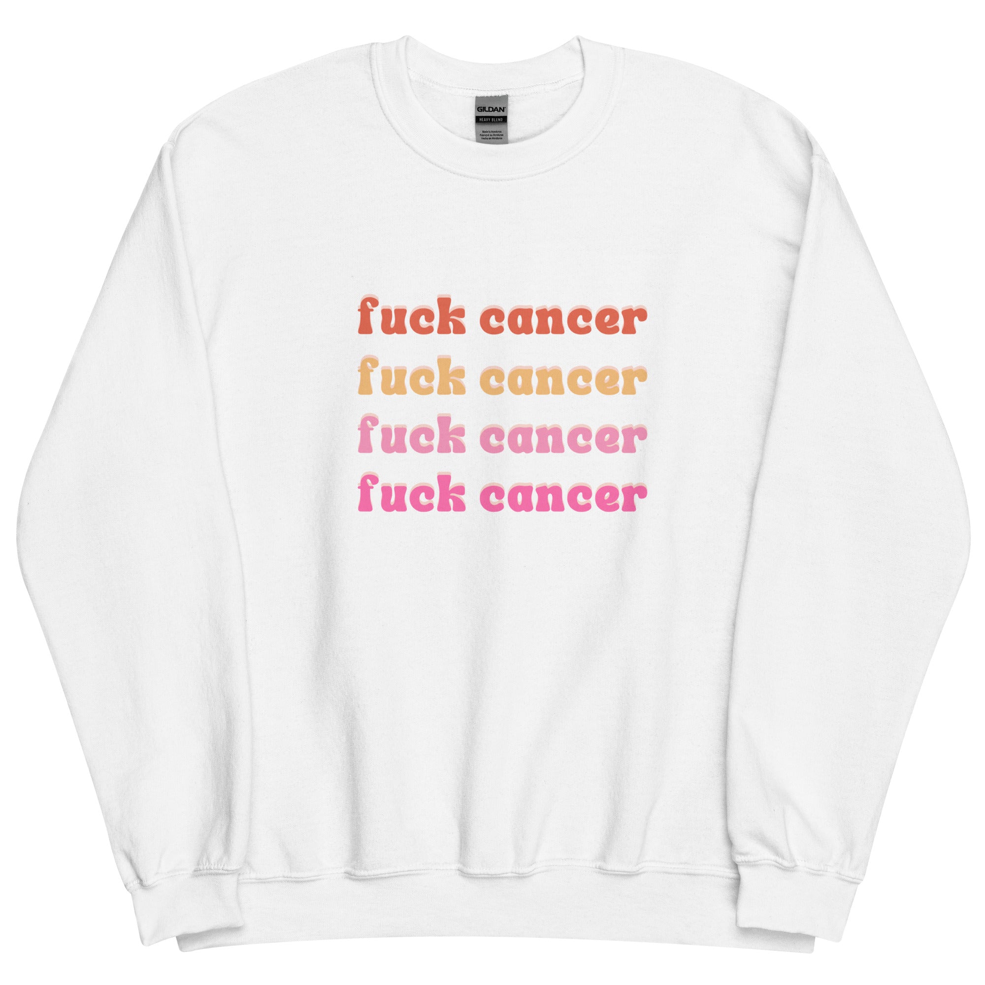 F*ck Cancer Sweatshirt - Inspirational & Cozy Cancer Awareness Apparel for Cancer Warriors | Chemo Kits