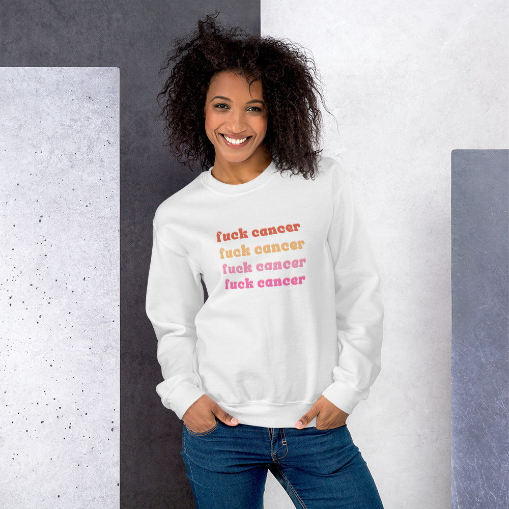 F*ck Cancer Sweatshirt - Inspirational & Cozy Cancer Awareness Apparel for Cancer Warriors | Chemo Kits