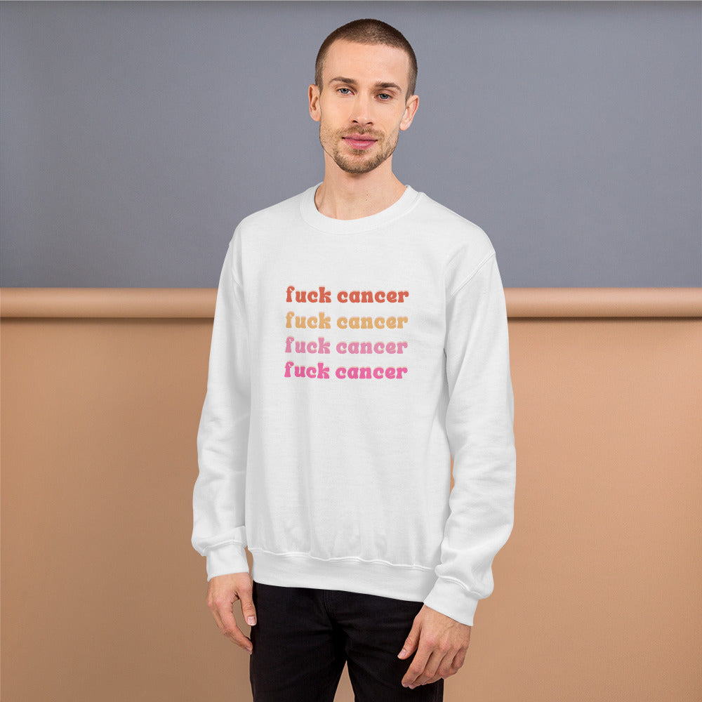 F*ck Cancer Sweatshirt - Inspirational & Cozy Cancer Awareness Apparel for Cancer Warriors | Chemo Kits