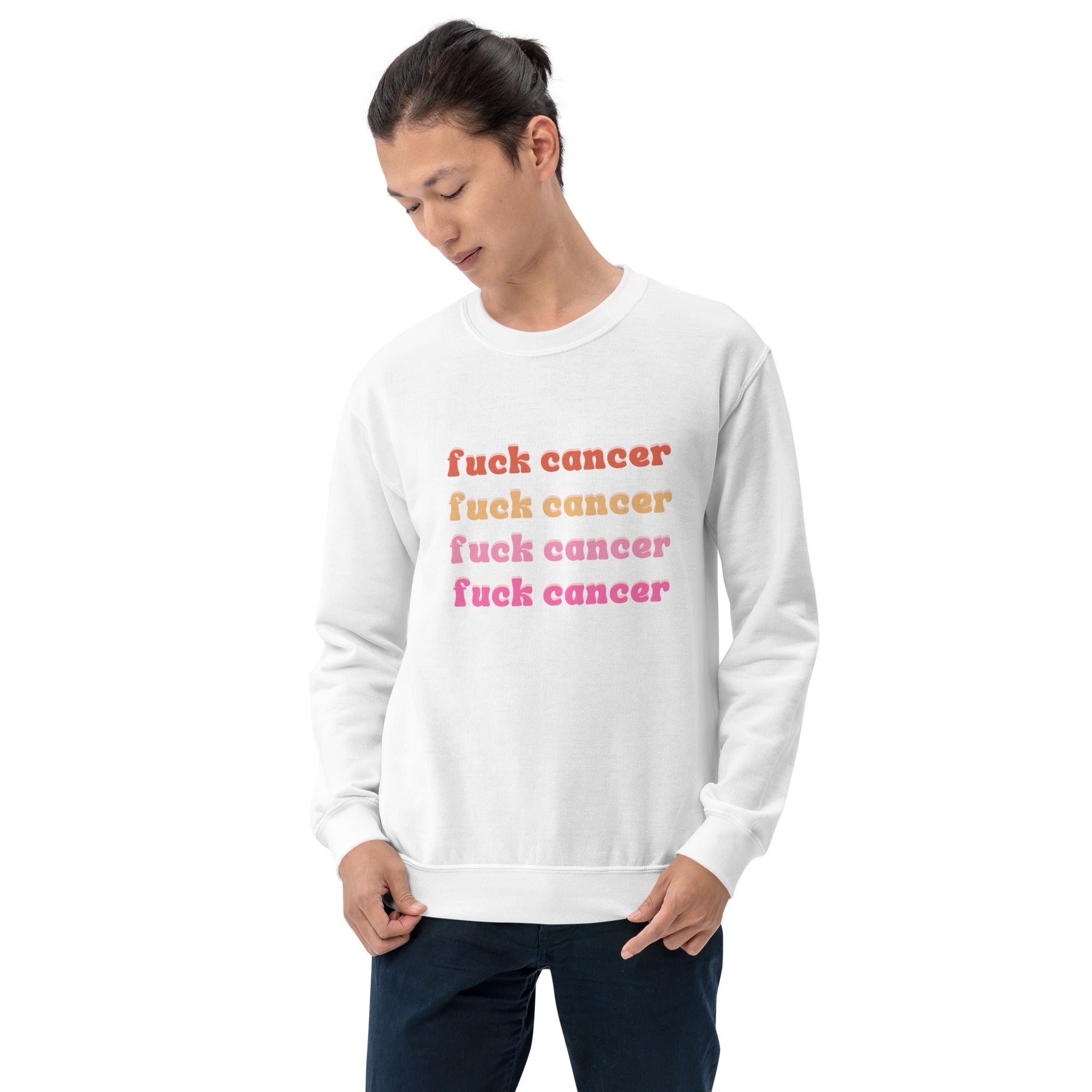 F*ck Cancer Sweatshirt - Inspirational & Cozy Cancer Awareness Apparel for Cancer Warriors | Chemo Kits