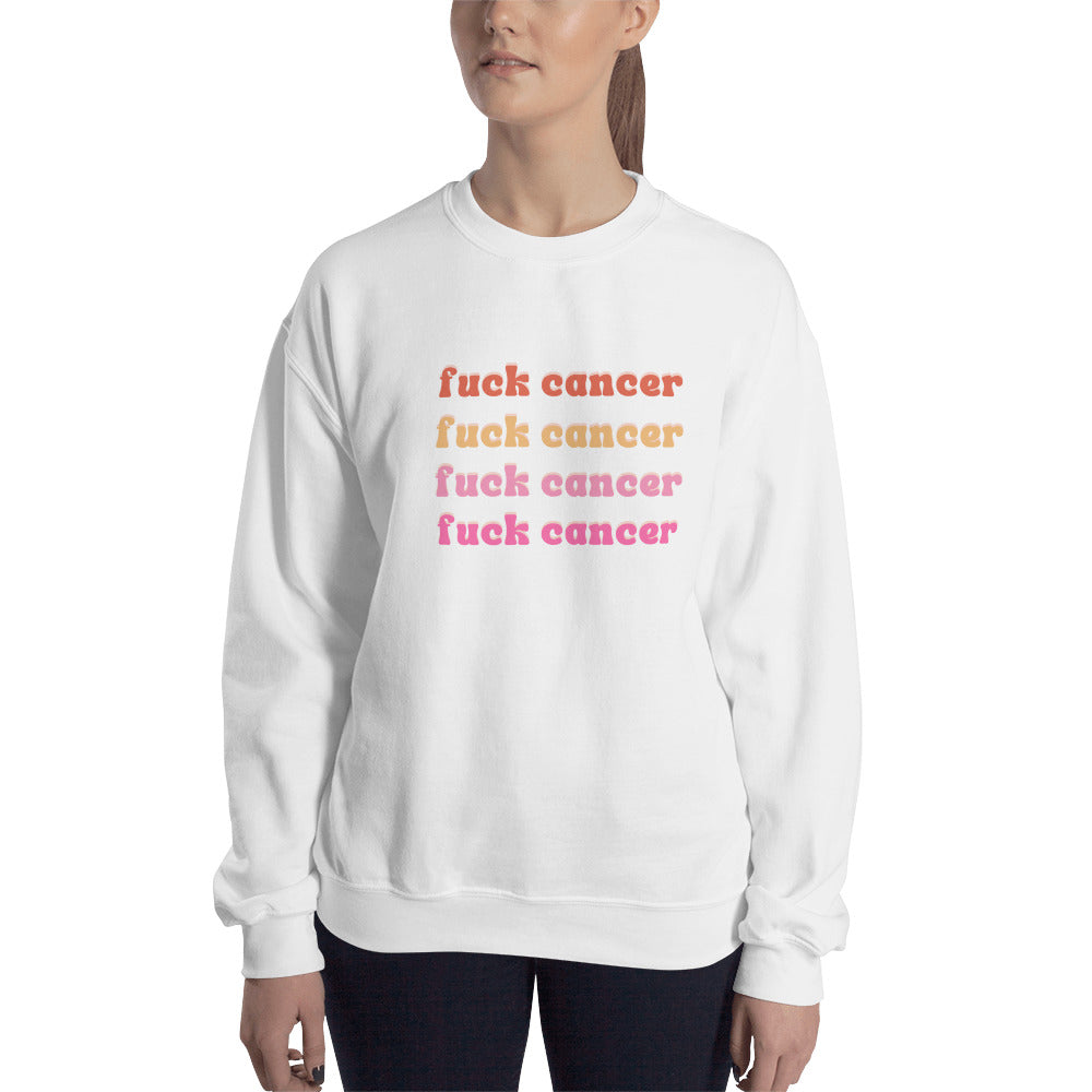 F*ck Cancer Sweatshirt - Inspirational & Cozy Cancer Awareness Apparel for Cancer Warriors | Chemo Kits
