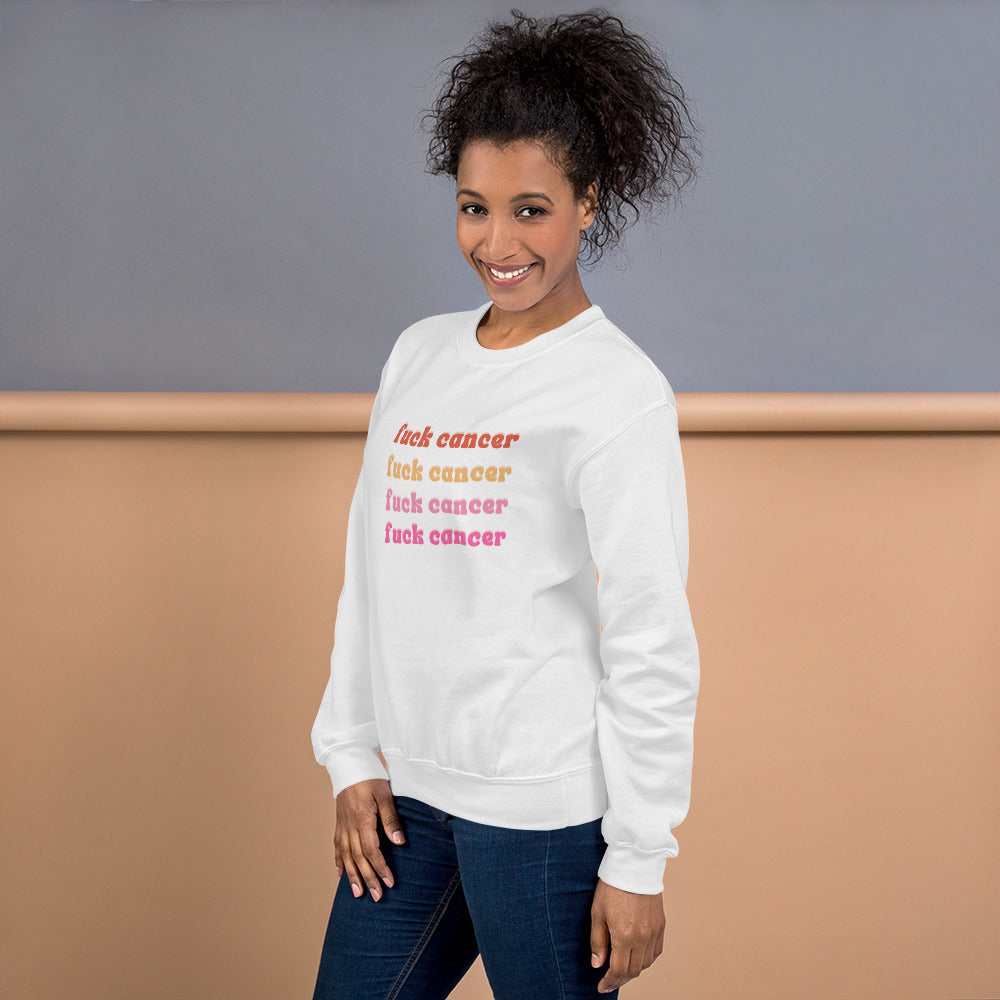 F*ck Cancer Sweatshirt - Inspirational & Cozy Cancer Awareness Apparel for Cancer Warriors | Chemo Kits