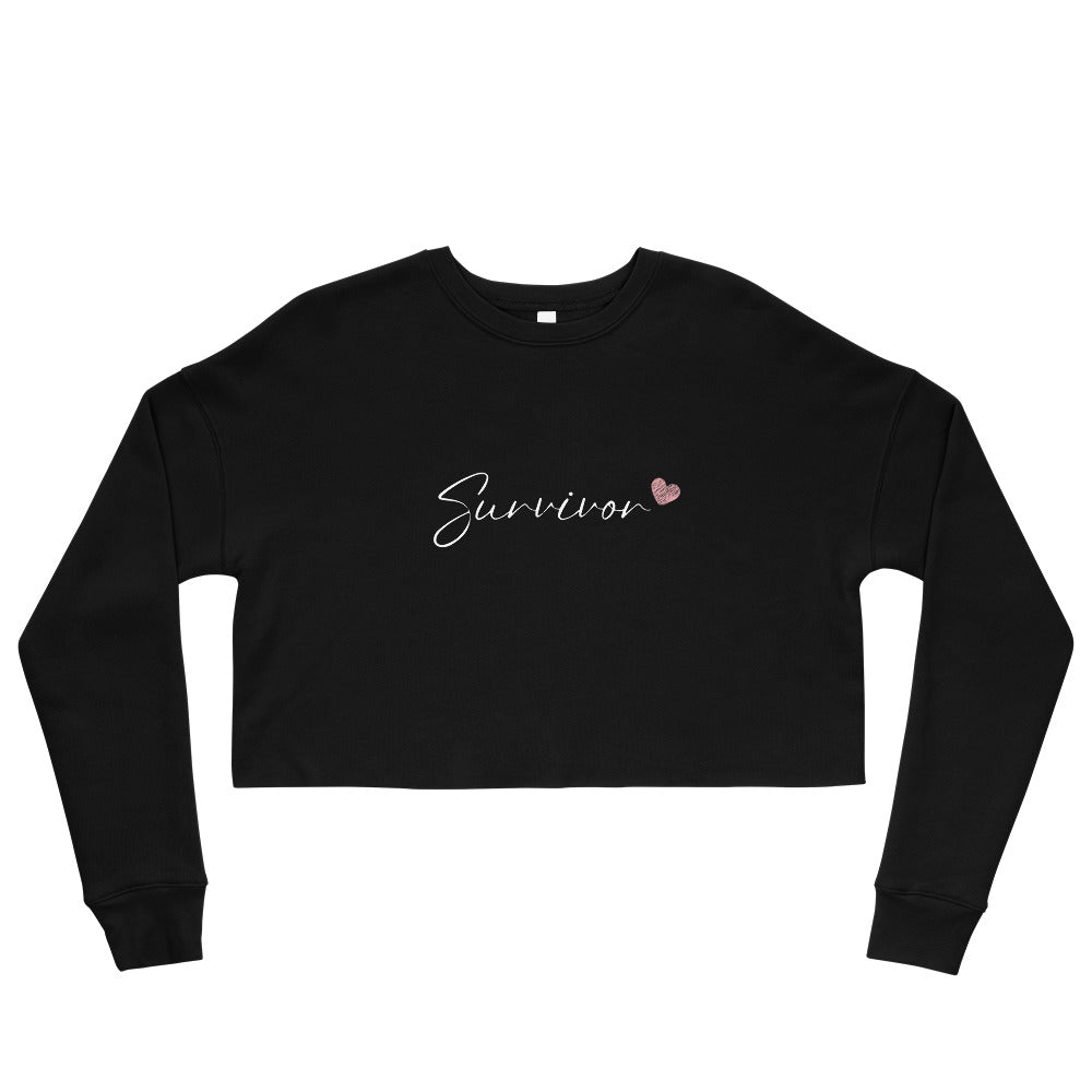 Cancer Survivor Crop Sweatshirt - Inspirational & Cozy Cancer Awareness Apparel | Chemo Kits