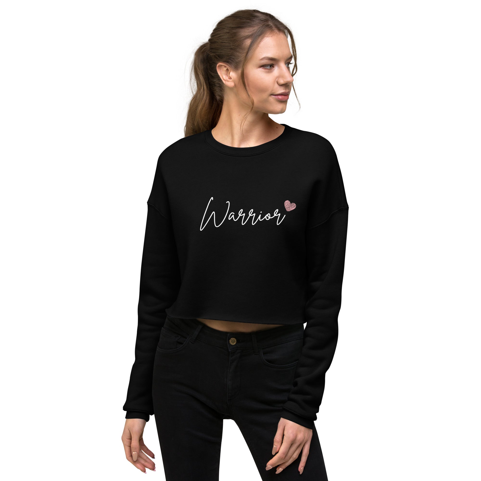 Cancer Warrior Crop Sweatshirt - Inspirational & Cozy Apparel for Cancer Fighters | Chemo Kits