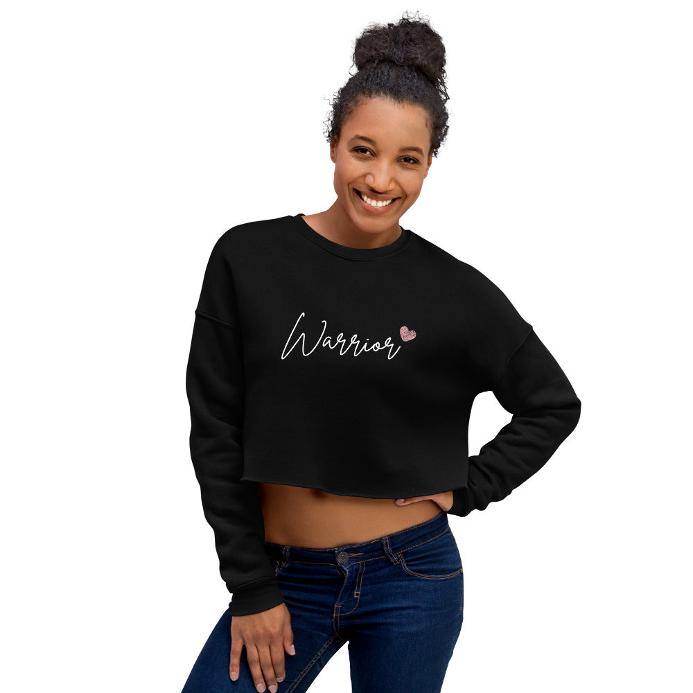 Cancer Warrior Crop Sweatshirt - Inspirational & Cozy Apparel for Cancer Fighters | Chemo Kits