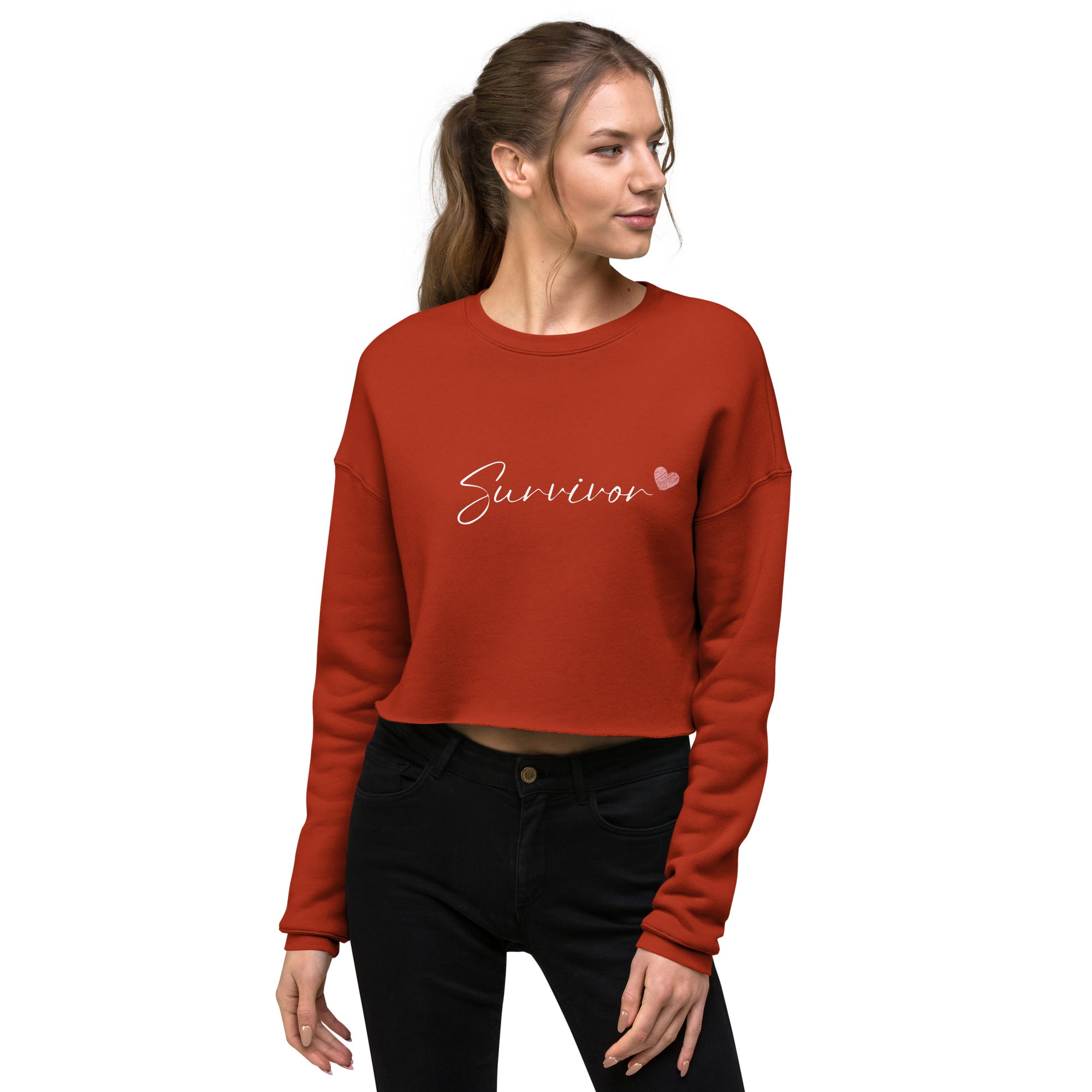 Cancer Survivor Crop Sweatshirt - Inspirational & Cozy Cancer Awareness Apparel | Chemo Kits