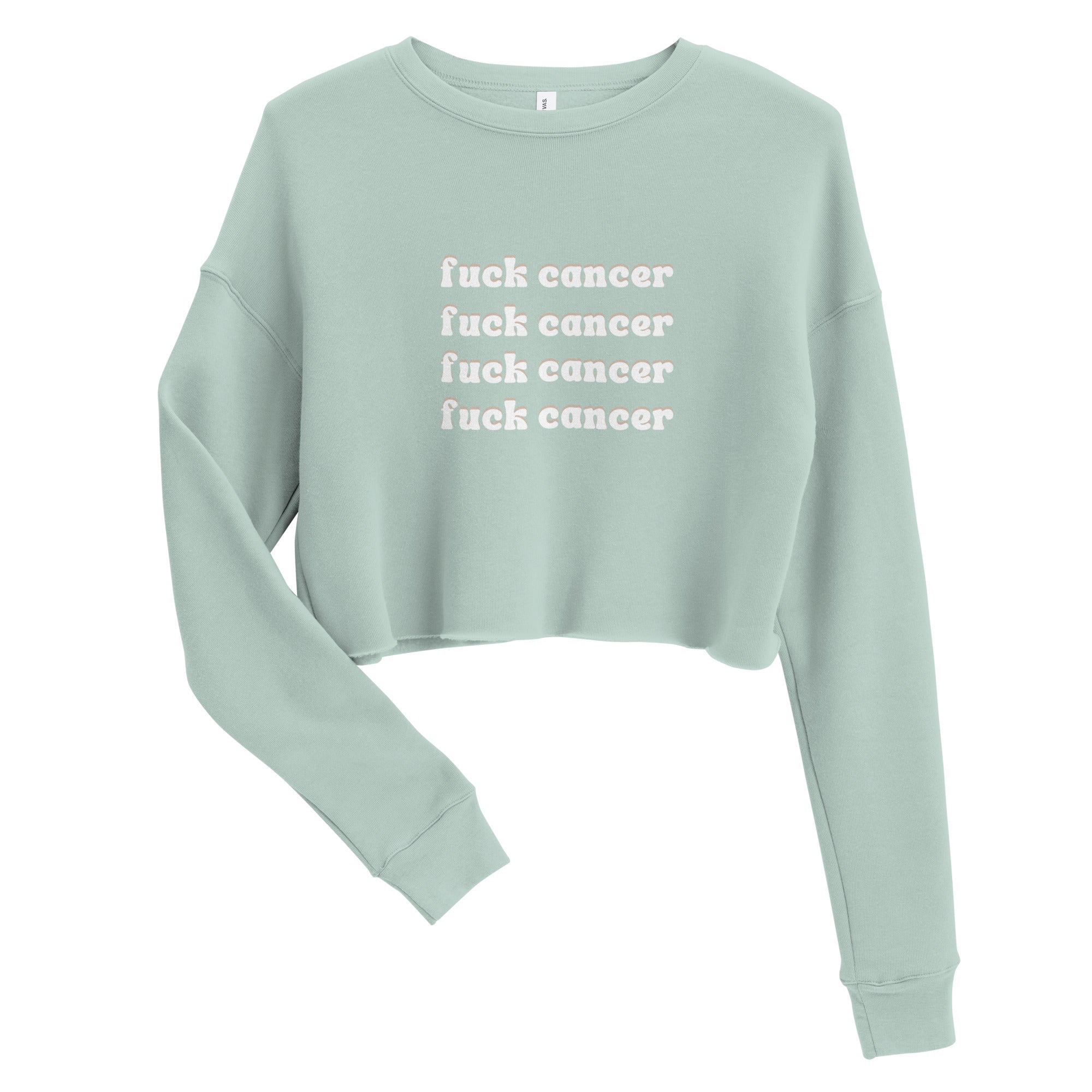 Fuck Cancer Crop Sweatshirt