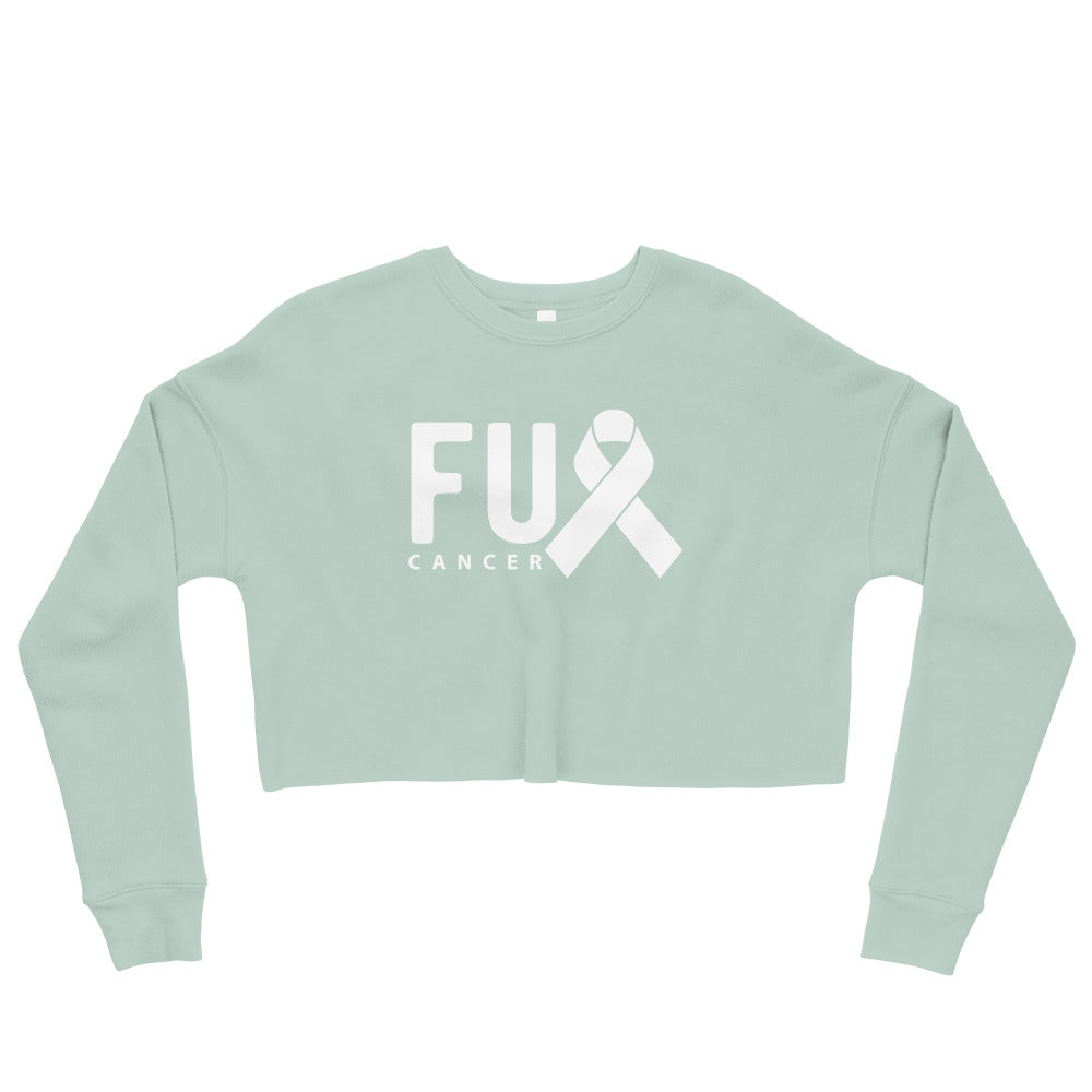 FU Cancer Crop Sweatshirt - Inspirational & Cozy Cancer Awareness Apparel for Cancer Warriors | Chemo Kits