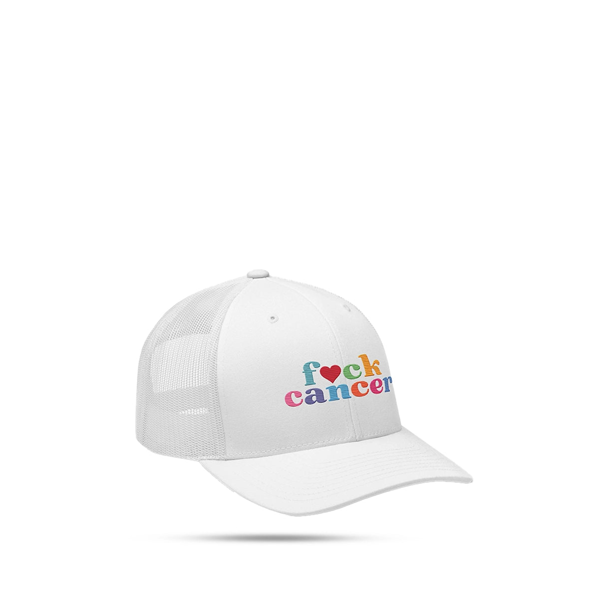 F*ck Cancer Retro Trucker Hat - Stylish & Empowering Cancer Awareness Cap | Chemo Kits