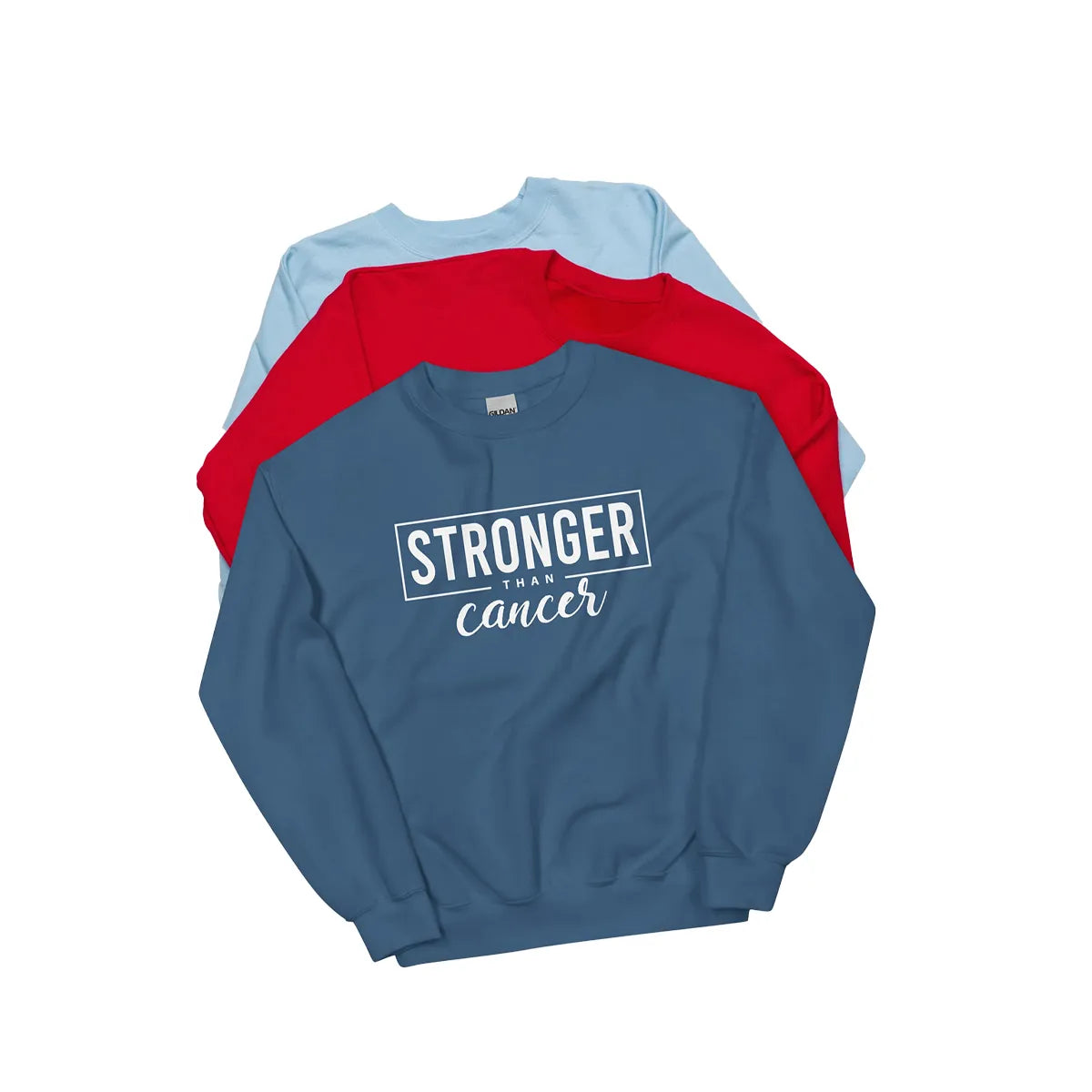 Stronger Than Cancer Unisex Sweatshirt - Inspirational & Cozy Cancer Awareness Apparel for Cancer Warriors | Chemo Kits